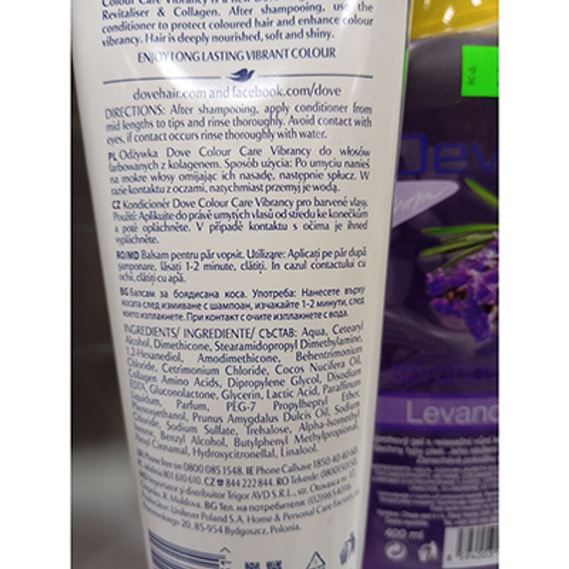 Dove colour care VIBRANCY - Kosmetika nahlášená hygieniky (4/9)