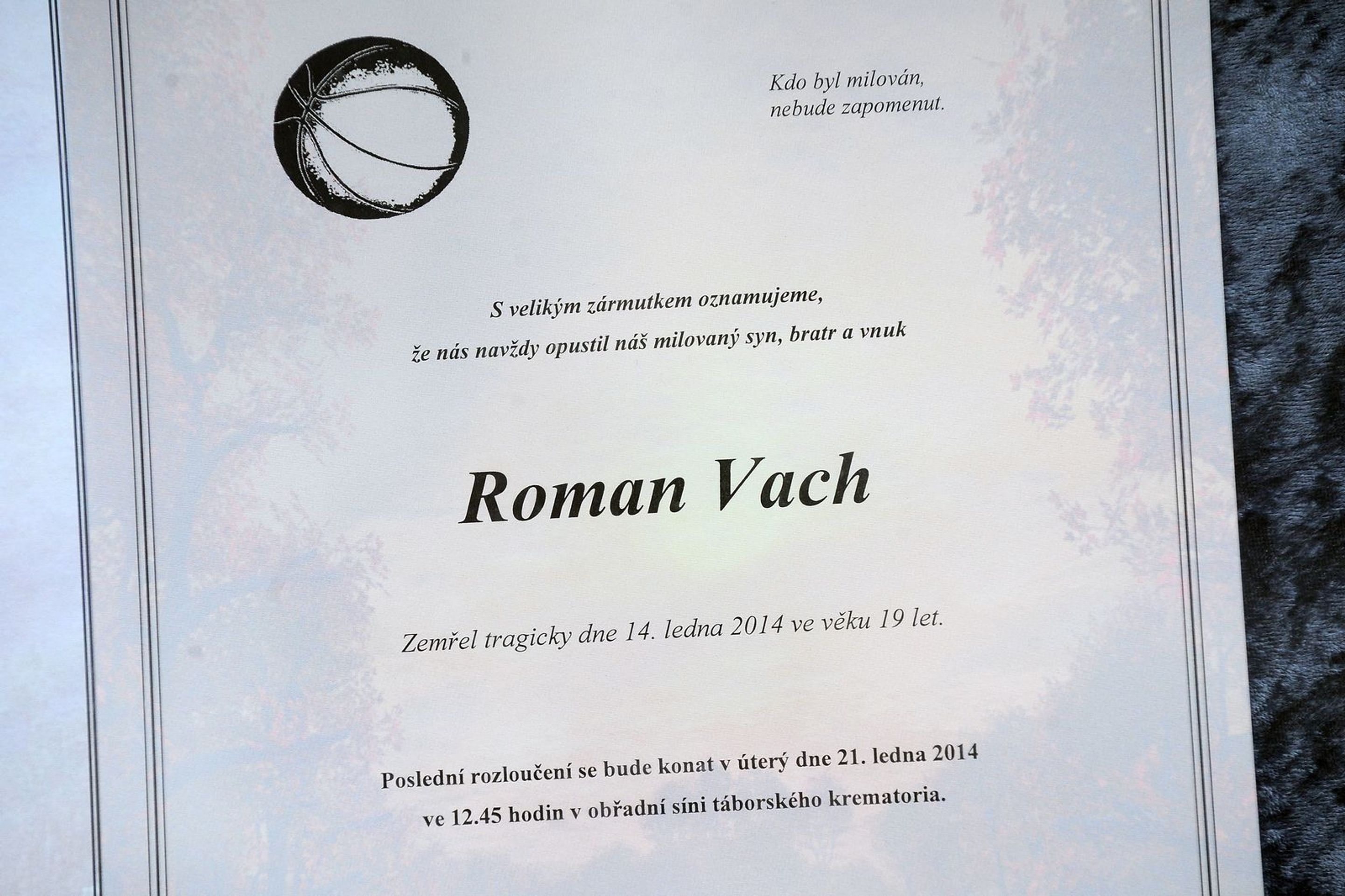 Poslední rozloučení s basketbalistou Romanem Vachem - 7 - Poslední rozloučení s basketbalistou Romanem Vachem (14/20)