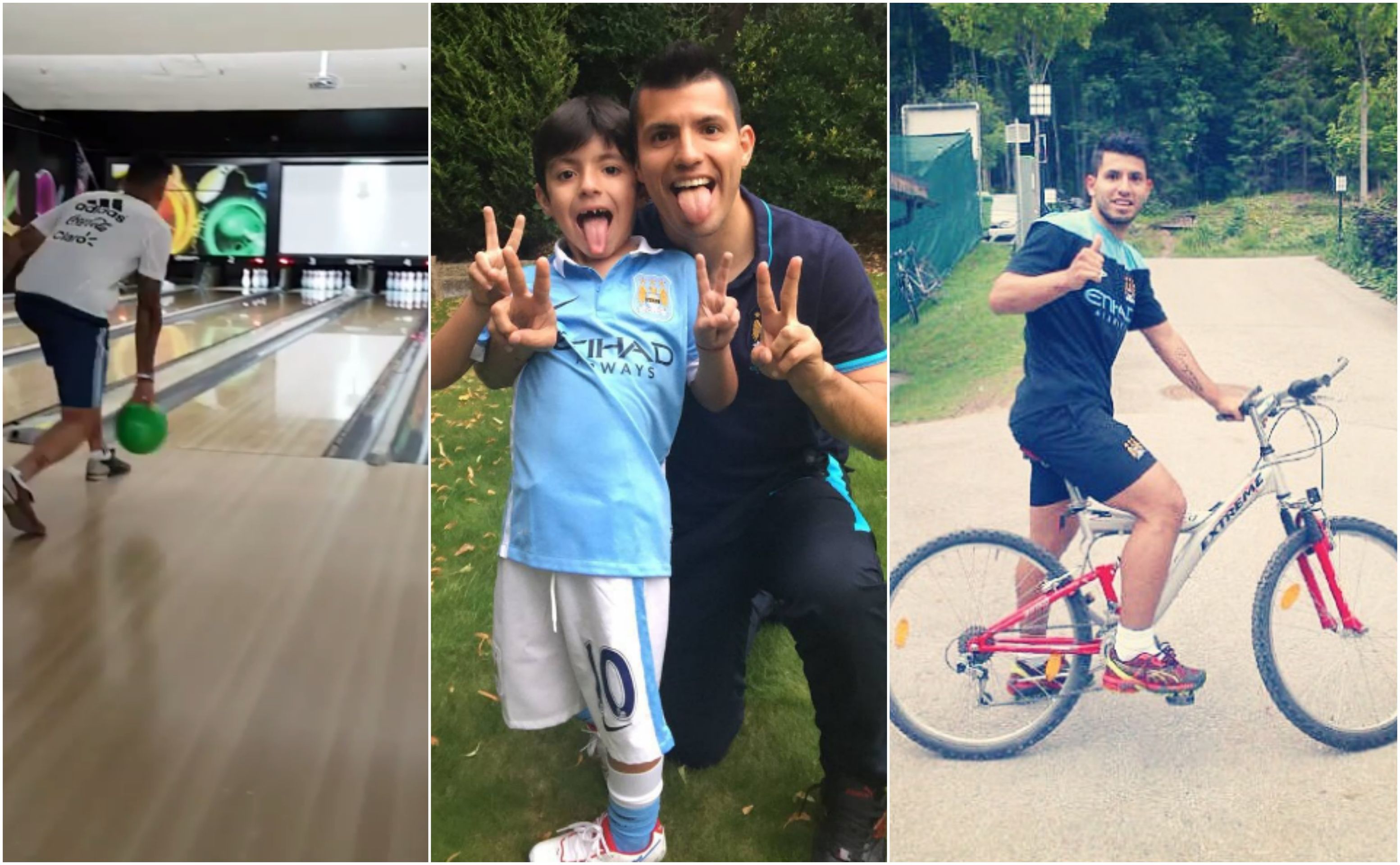Sergio Agüero nedá dopustit na svého syna a miluje sport - GALERIE: Rodina, cestování i zpěv ! Co baví největší hvězdy Premier League? (8/10)