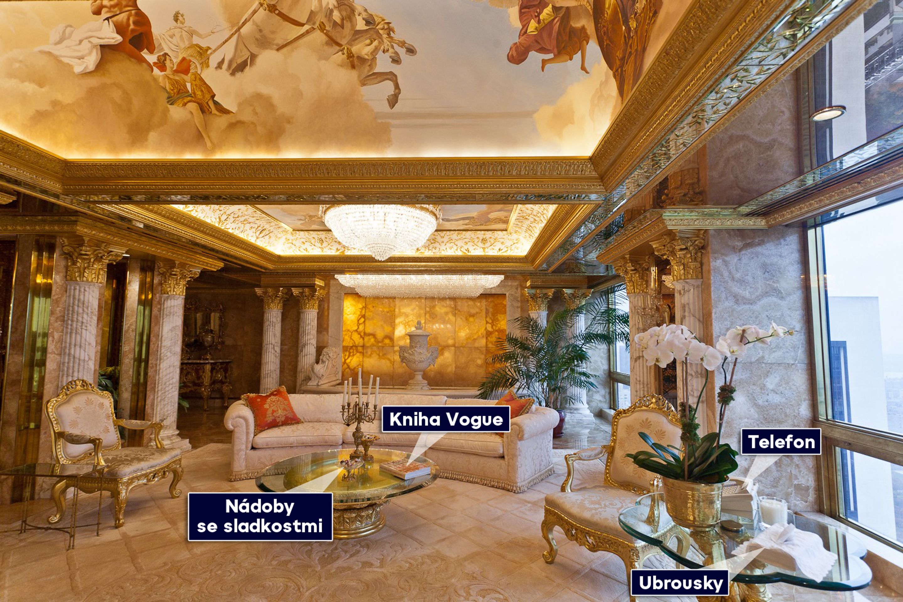 Jak bydlí Donald Trump - 4 - GALERIE: Jak bydlí Donald Trump (4/17)