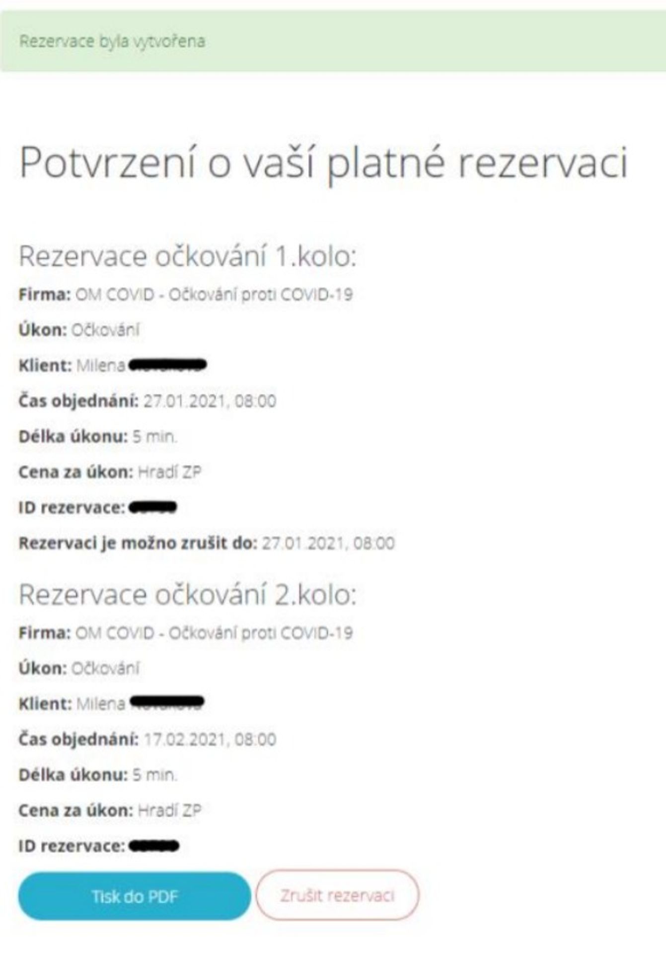 Rezervační systém na očkování - 9 - GALERIE: Rezervační systém na očkování (9/10)