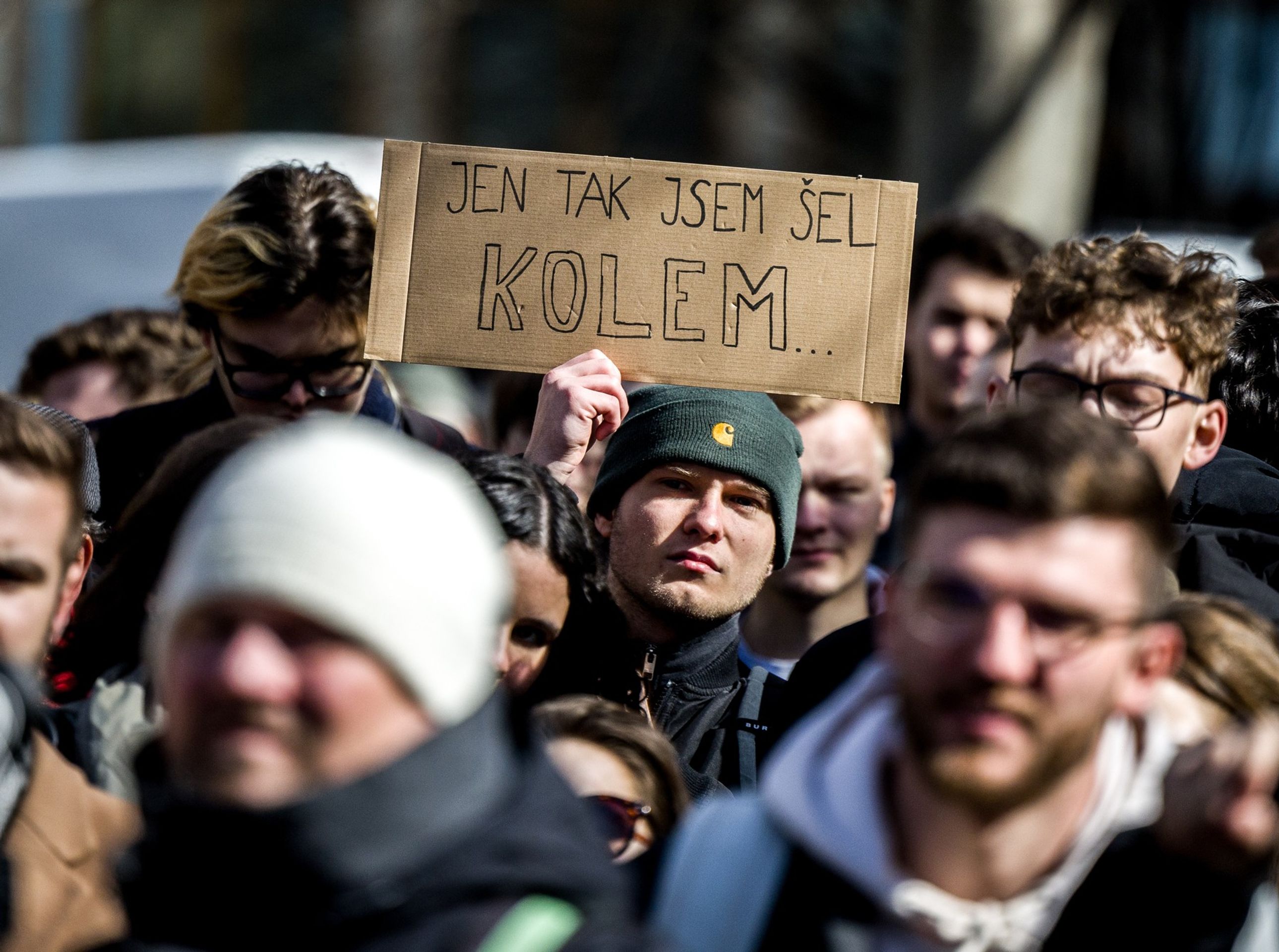 Ševčík demonstrace - Demonstrace za odvolání děkana Miroslava Ševčíka (1/4)