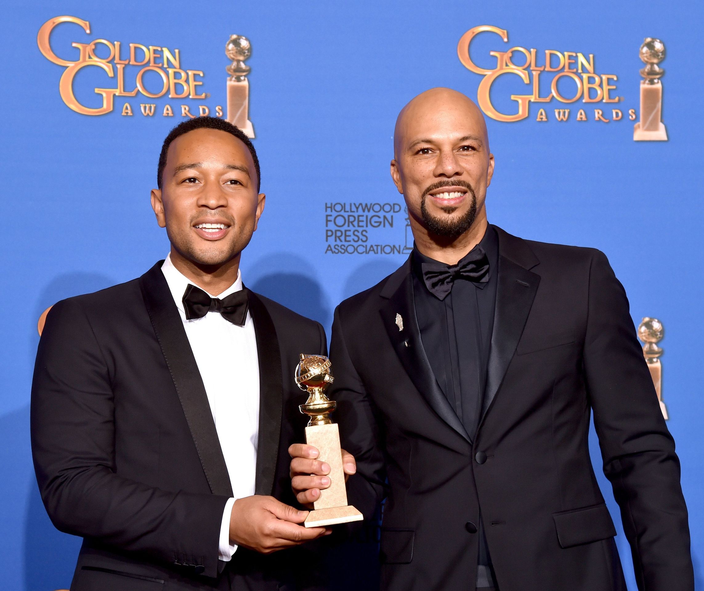 Zlaté glóby - John Legend a Common - GALERIE ze Zlatých glóbů: Záplava výstřihů a módních kreací (15/28)