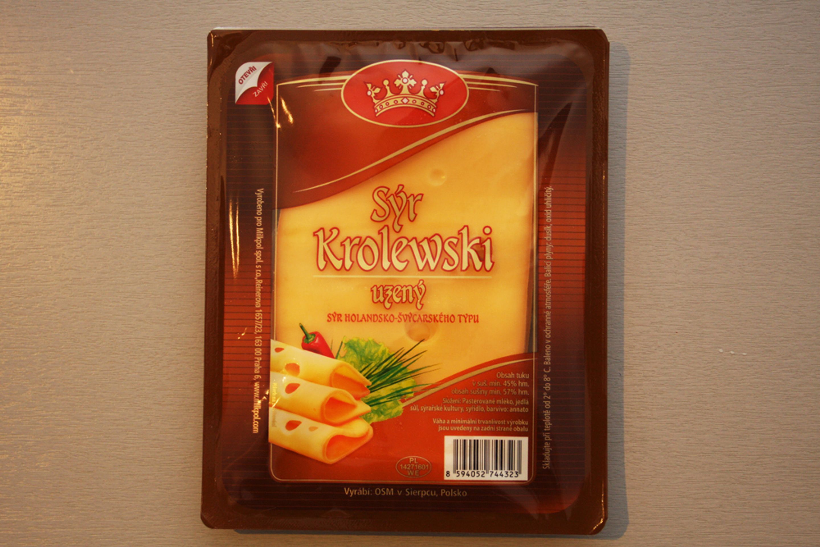 Test - uzené sýry - Krolewski - GALERIE: Test uzených plátkových sýrů (12/14)