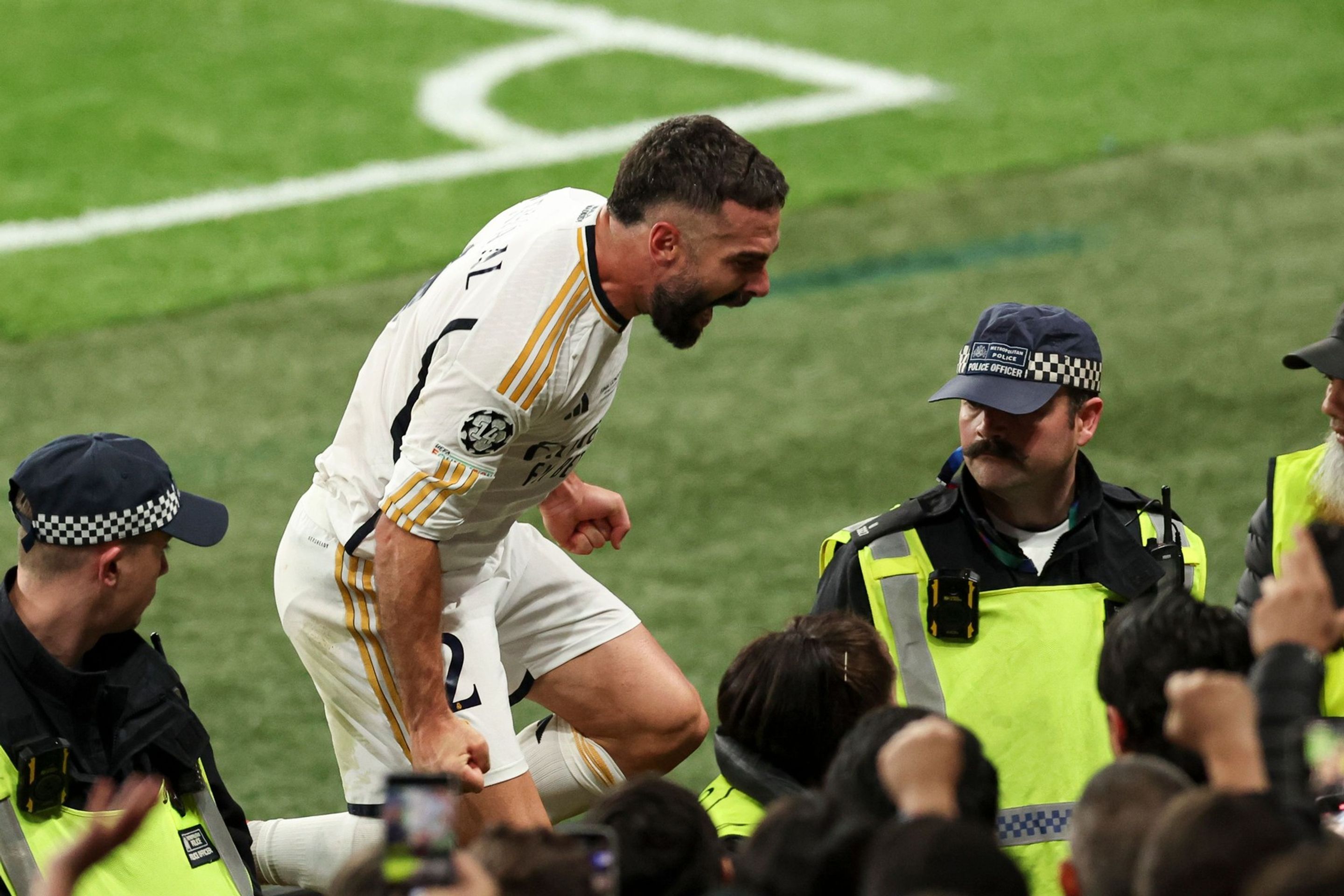 Dani Carvajal slaví vítězný gól proti Borussie Dortmund  - Finále Ligy mistrů 2024 (9/11)