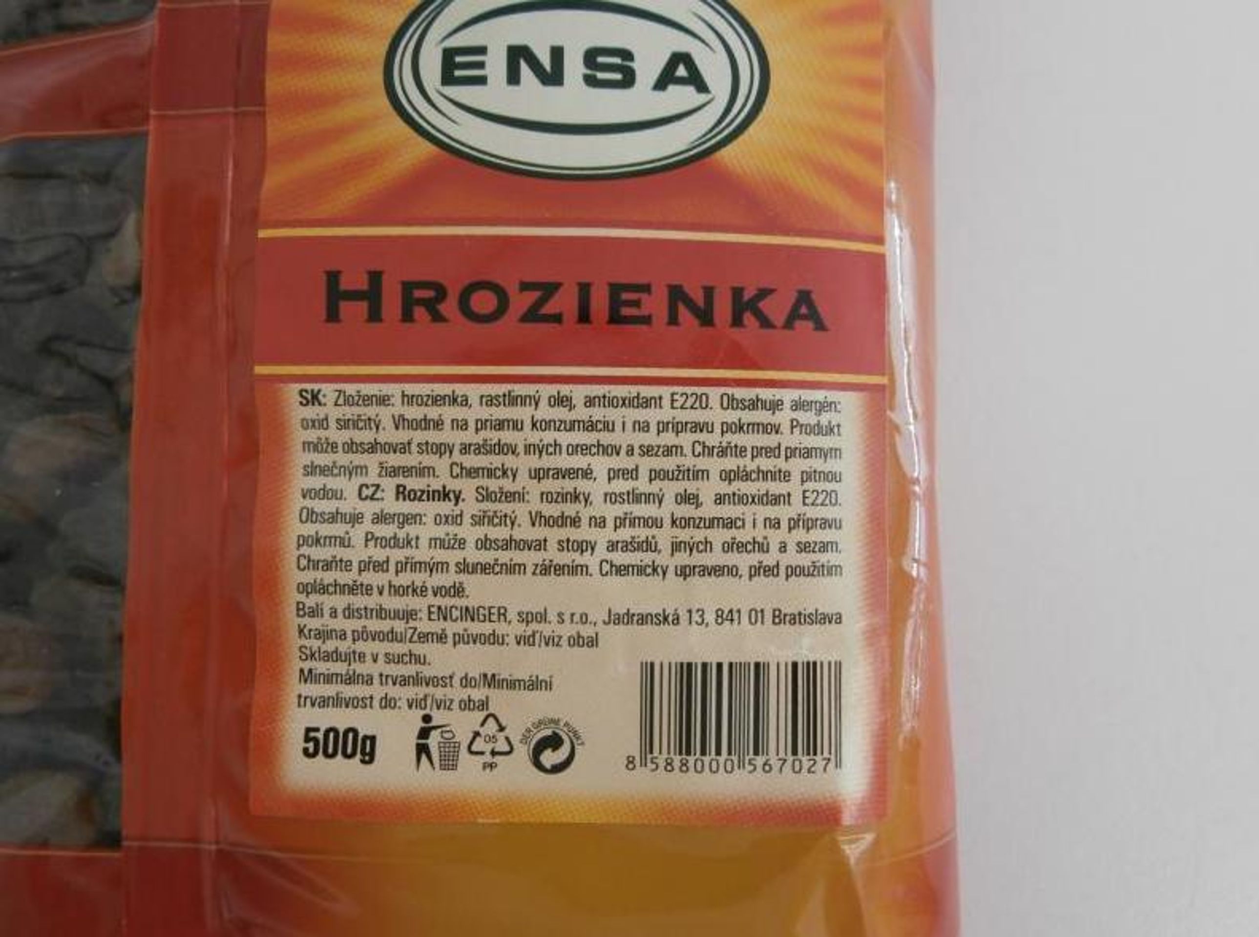 Rozinky Ensa - GALERIE - Závadné potraviny (2/4)