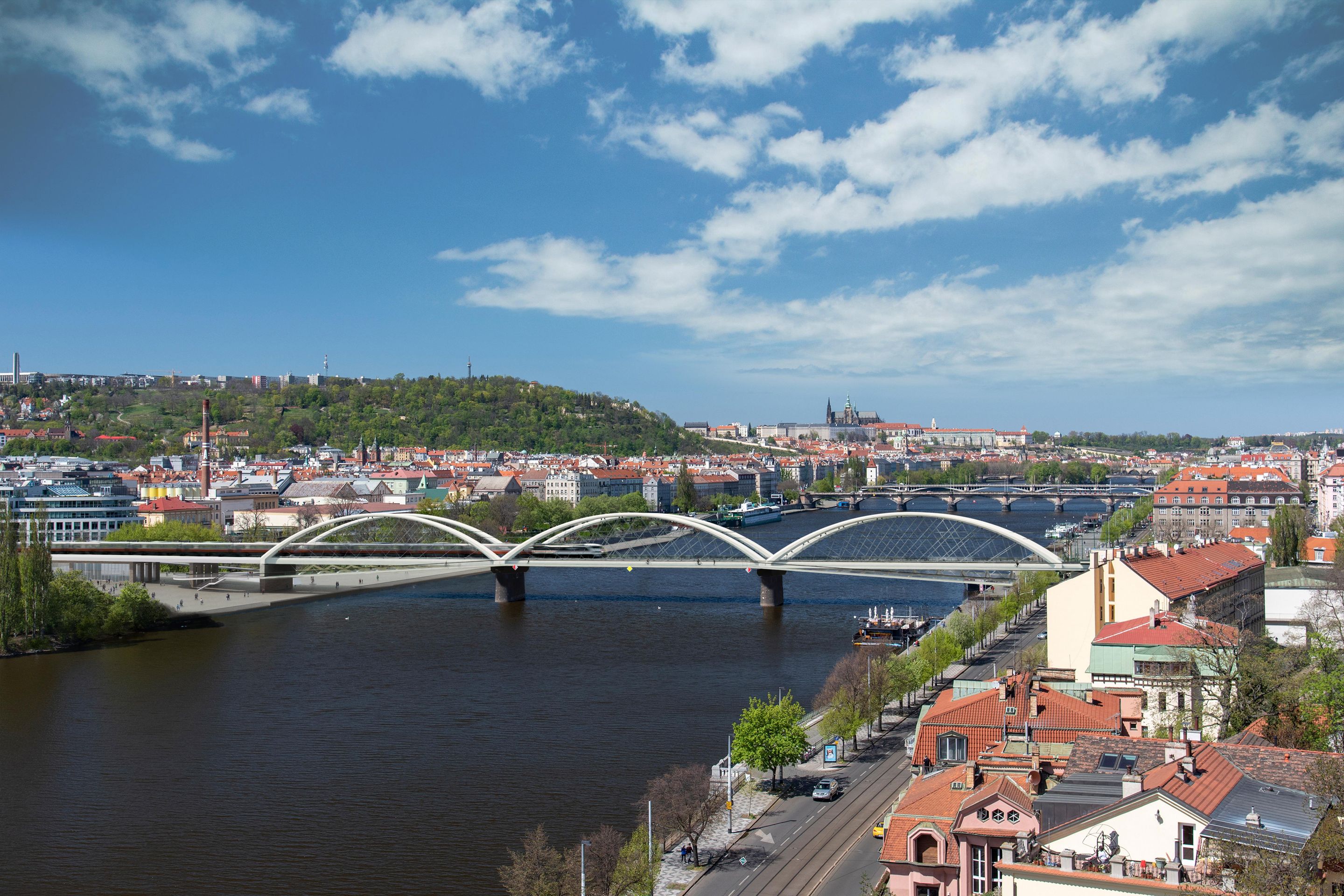 Nový železniční most přes Vltavu - Nový železniční most přes Vltavu (5/5)