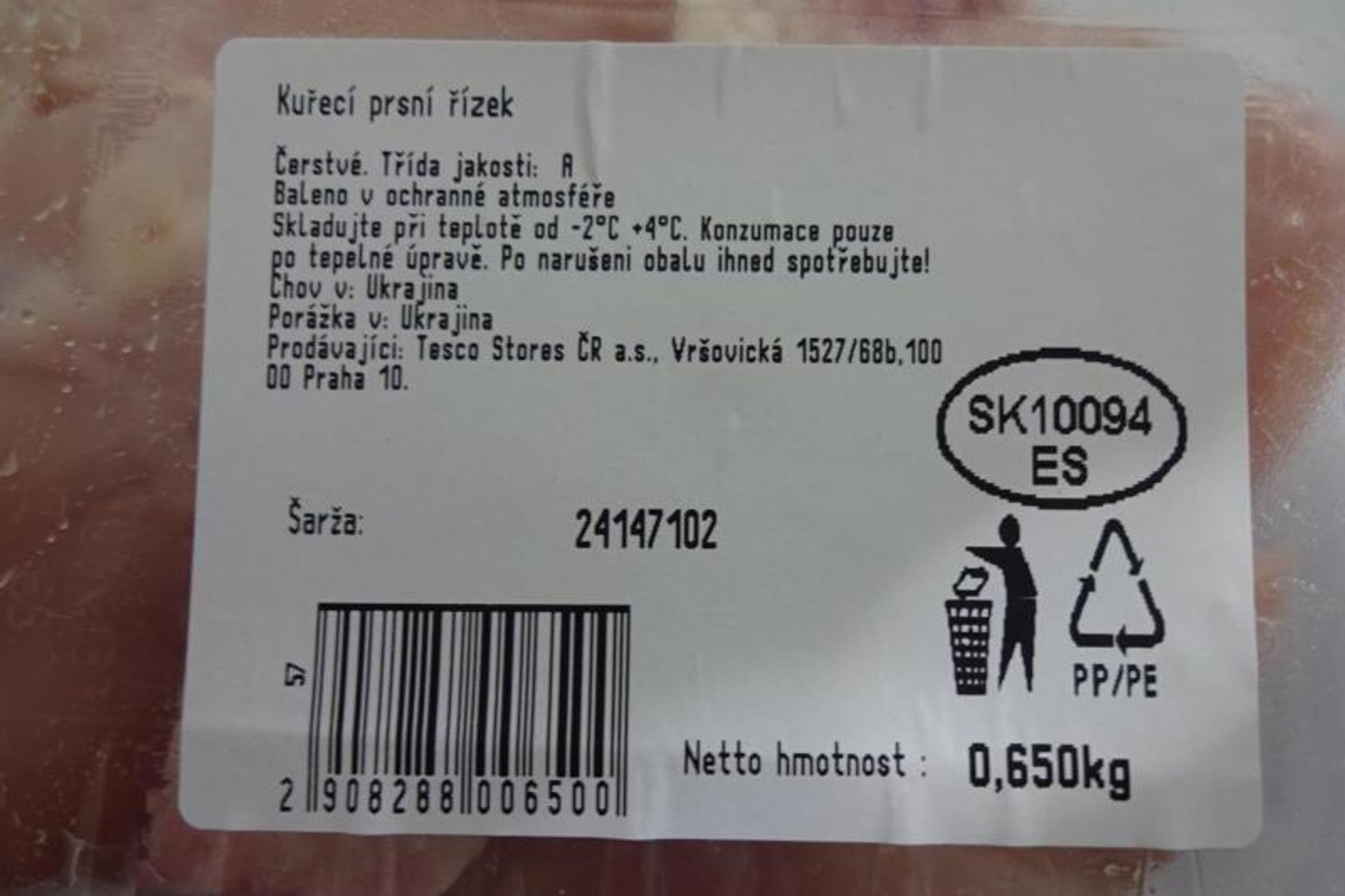 Kuřecí prsní řízky s bakterií způsobující salmonelózu (1) - Zdraví nebezpečné kuřecí prsní řízky (3/3)