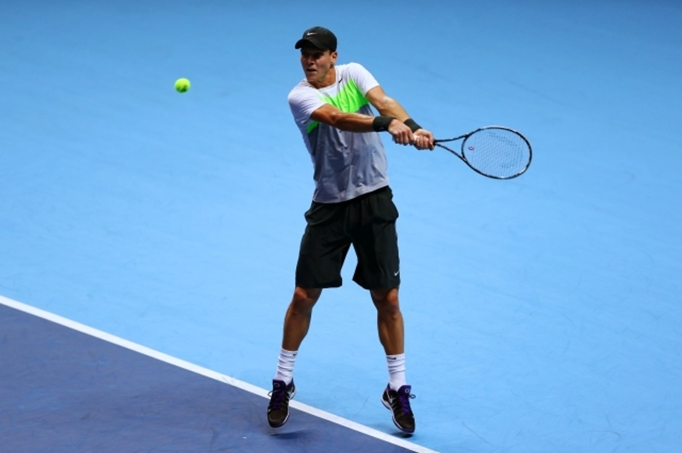 Turnaj mistrů: Berdych - Djokovič - 6 - GALERIE: Tomáš Berdych vs. Novak Djokovič (7/10)