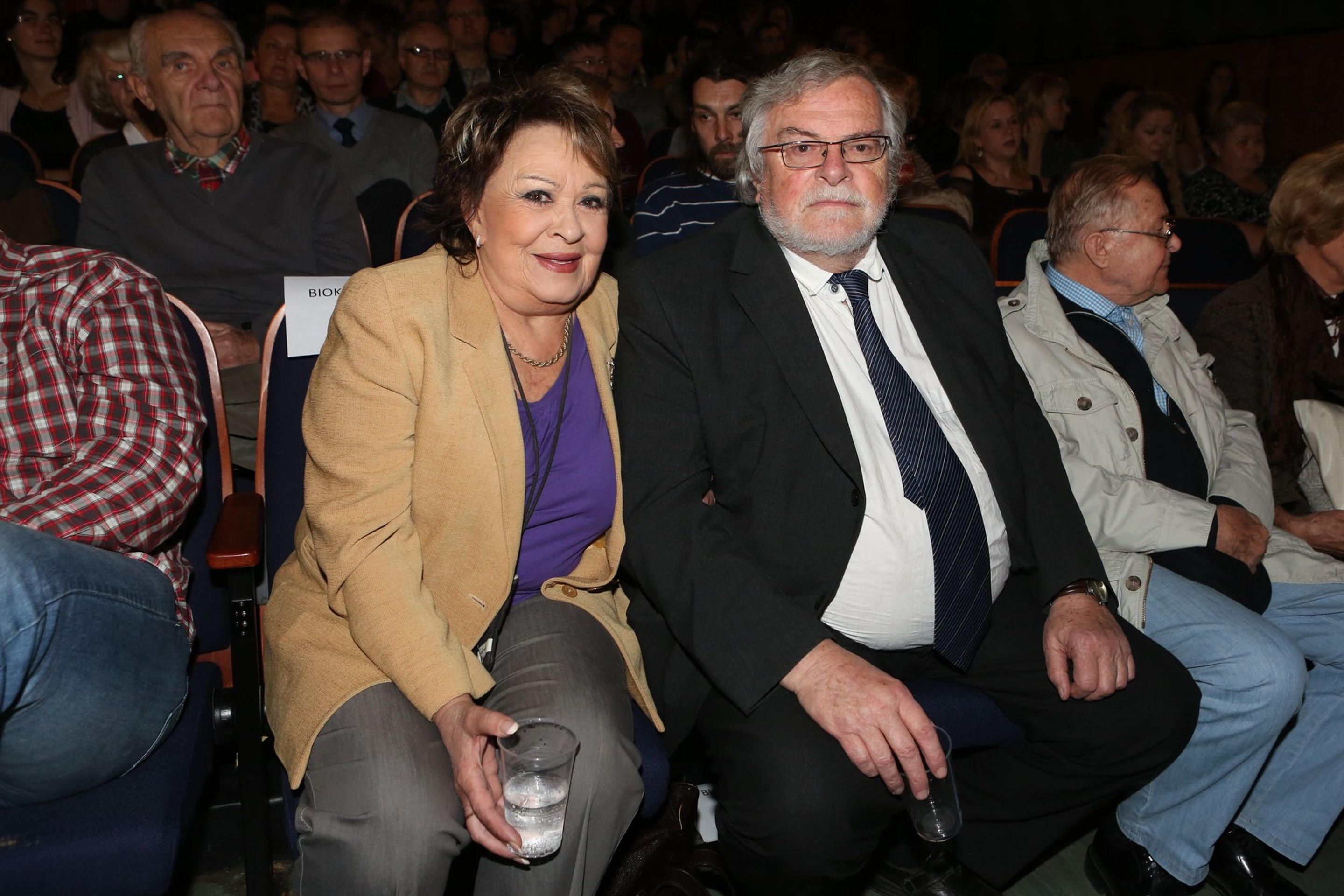 Jiřina Bohdalová a Jan Kačer, 31. 10. 2013 Premiéra filmu Hotelier - Jan Kačer (5/10)
