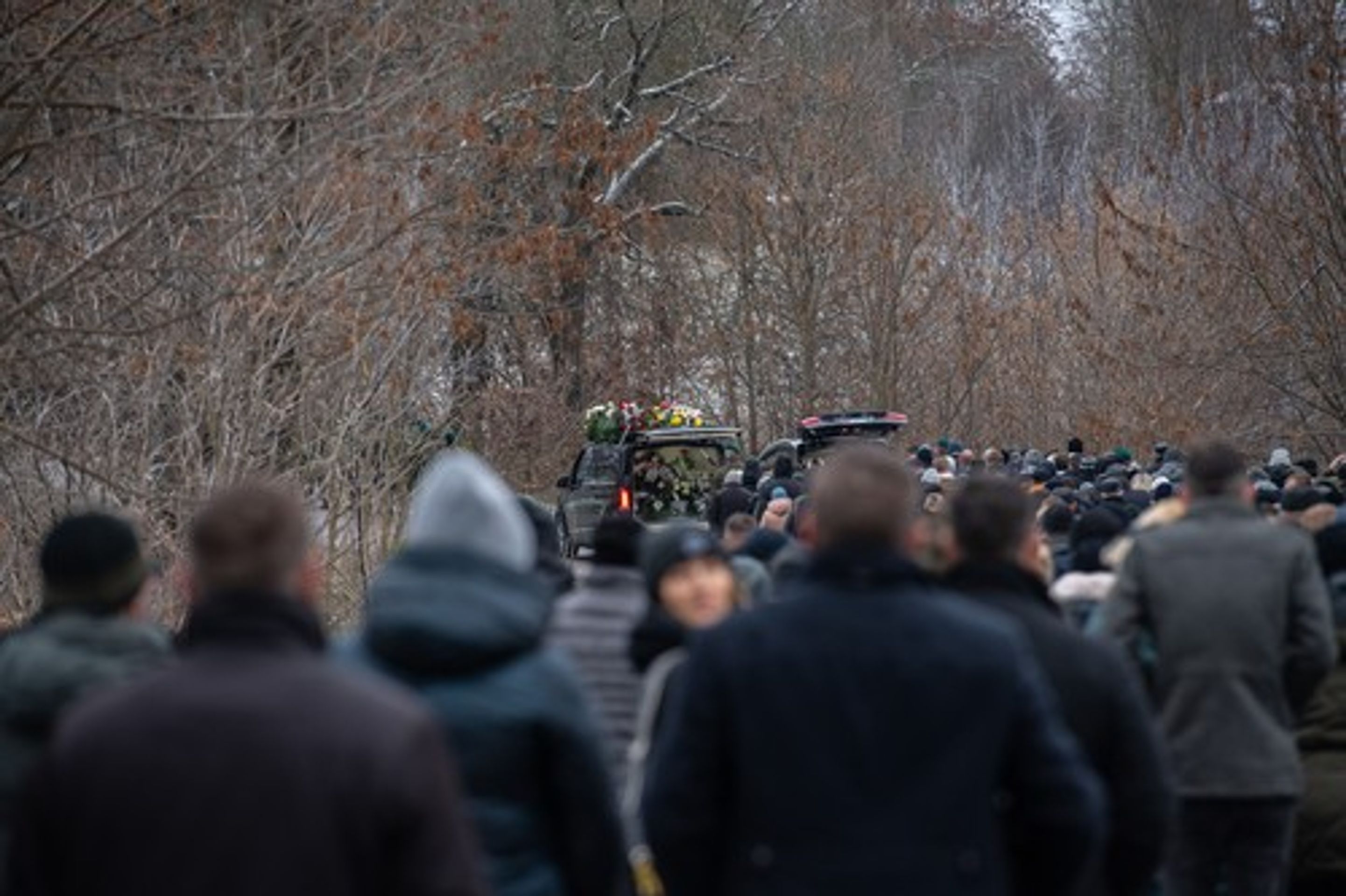 Pohřeb oběti dopadu rakety v Polsku - Pohřeb v Polsku (6/8)