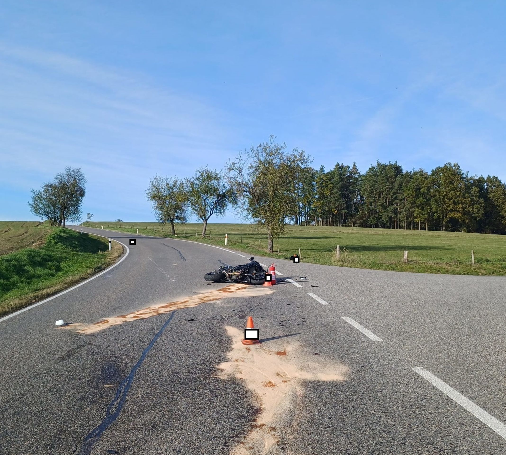 Dopravní nehoda u Milevska - V jeden den zemřeli při dopravních nehodách čtyři motorkáři (3/3)