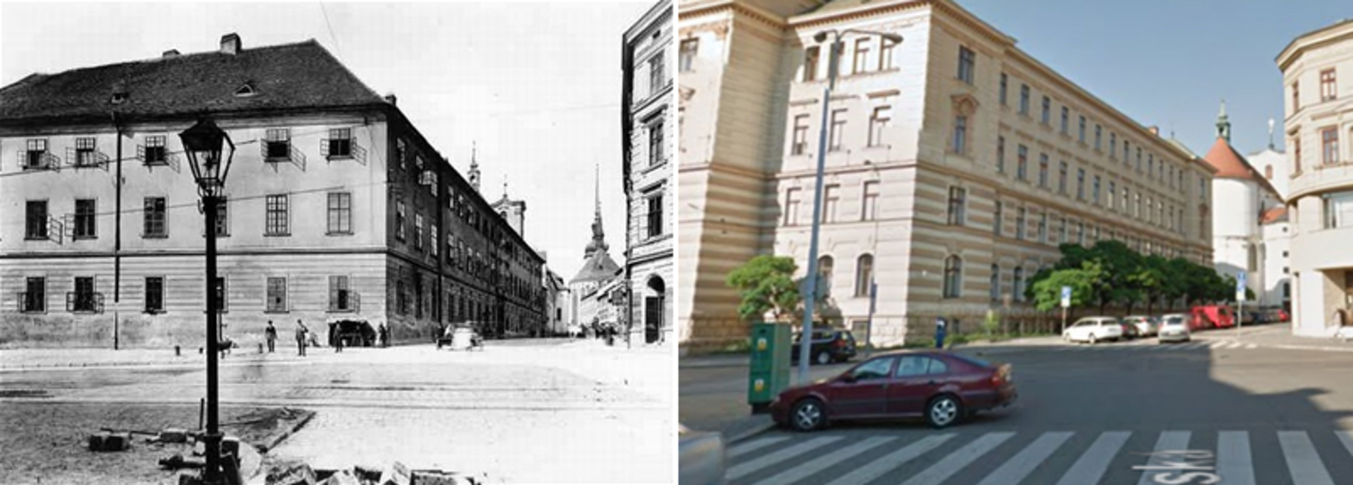 Historické fotky - Brno, Jezuitská - GALERIE: Jihomoravský kraj dříve a dnes (17/22)