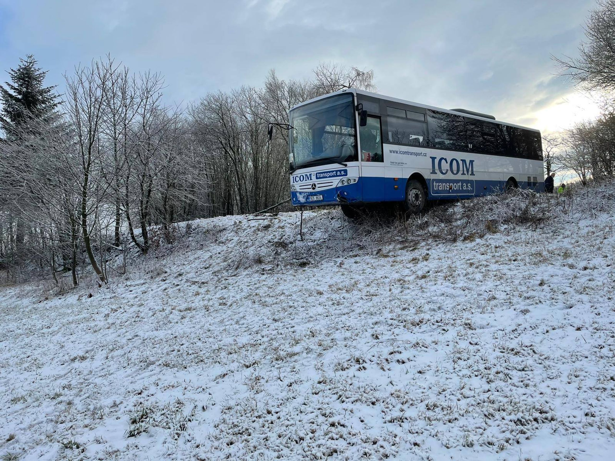 Nehoda linkového autobusu v Čenkovicích na Orlickoústecku - 3 - GALERIE: Nehoda linkového autobusu na Orlickoústecku (2/4)