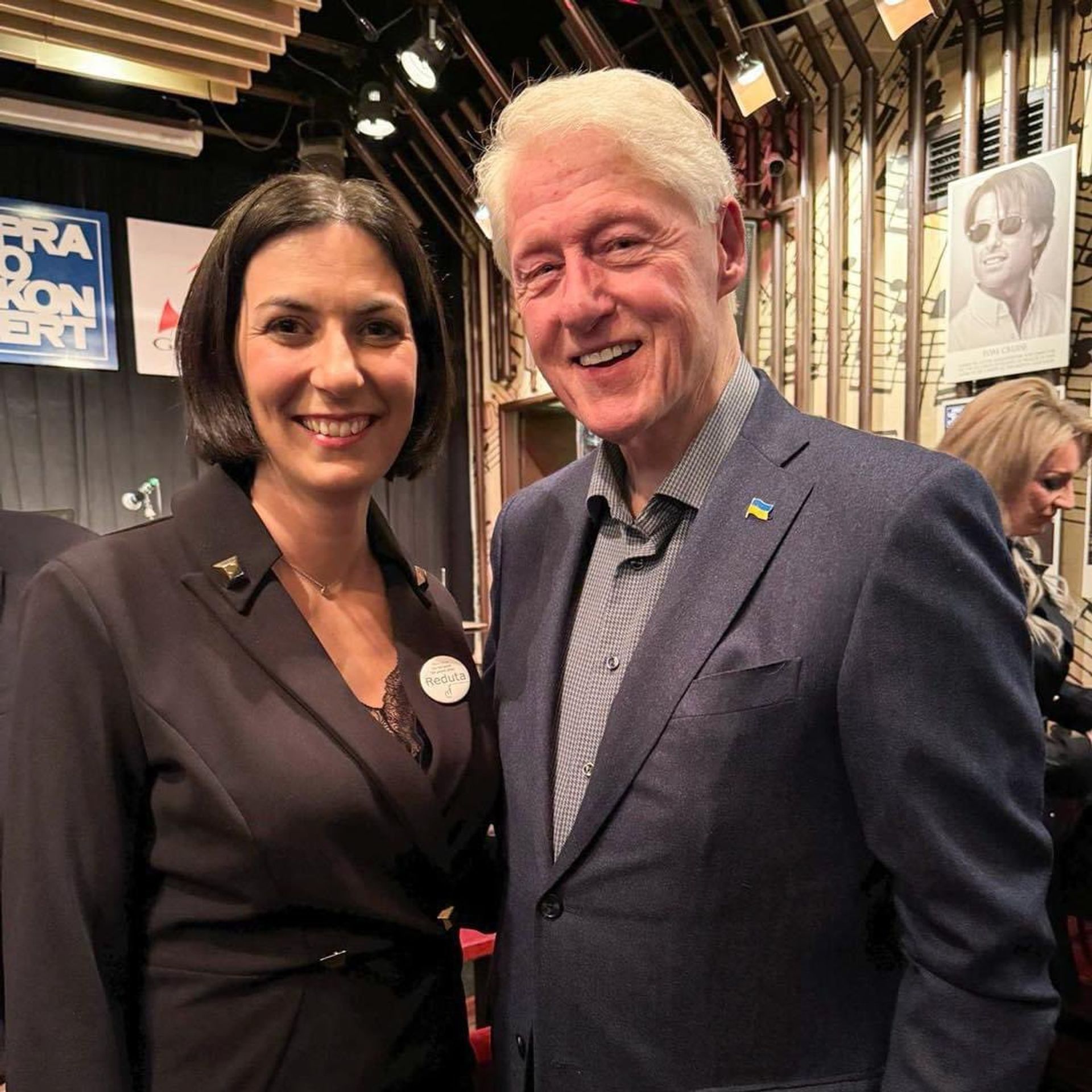Markéta Pekarová Adamová a Bill Clinton - Bill Clinton v klubu Reduta (1/4)
