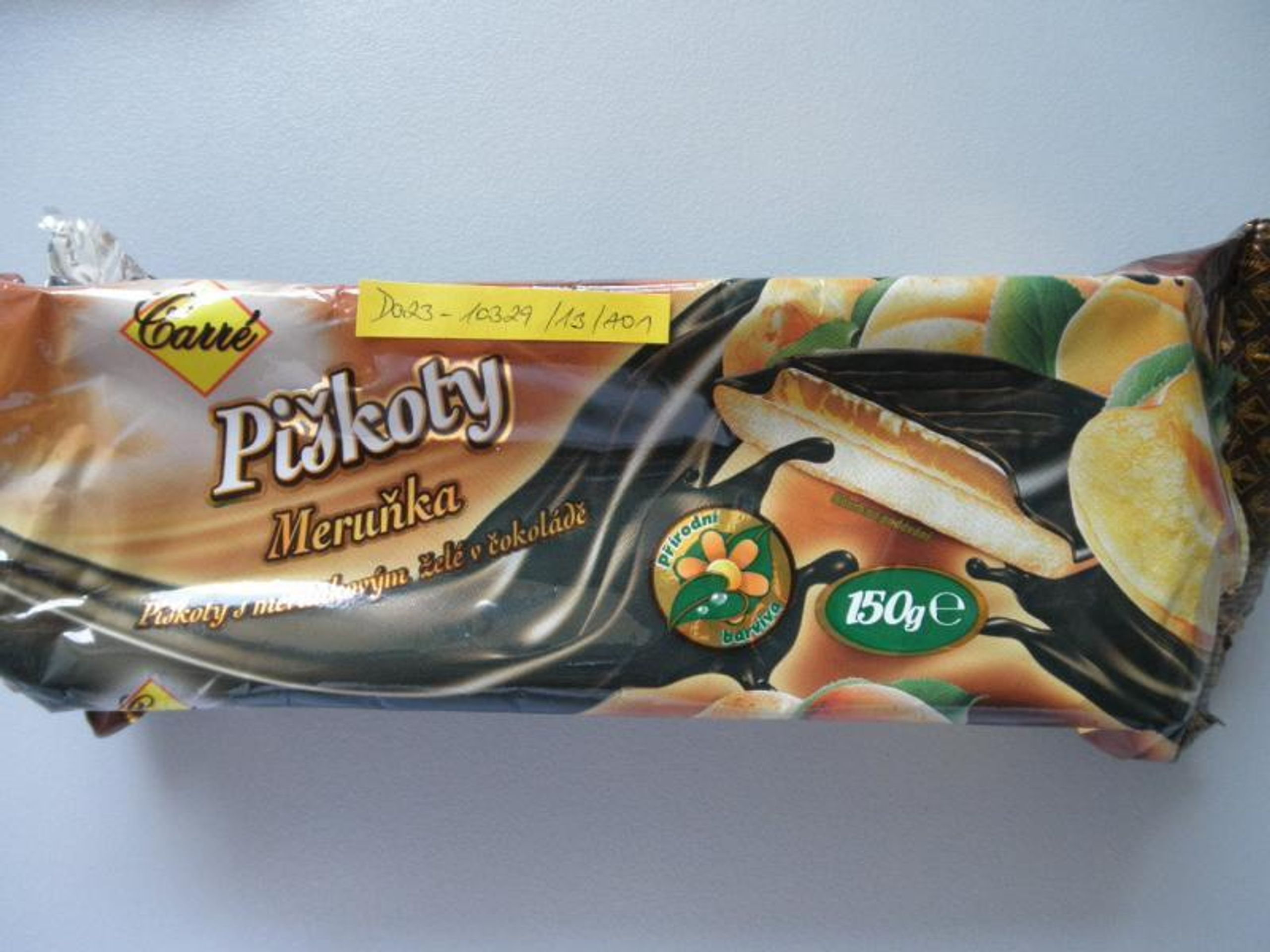 Potraviny na pranýři: Penny Market: Carré Piškoty Meruňka, piškoty s meruňkovým želé v čokoládě - 2 - GALERIE - Penny Market: Carré Piškoty Meruňka, piškoty s meruňkovým želé v čokoládě (1/3)