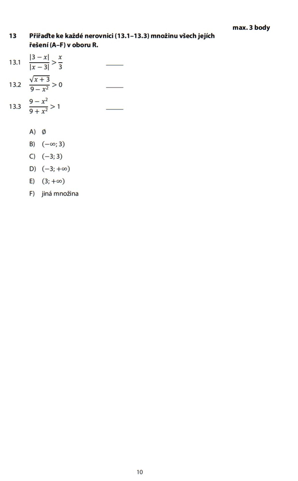 Didaktický test z vyšší úrovně matematiky - 2 - GALERIE: Zadání didaktického testu Matematika+ (10/16)