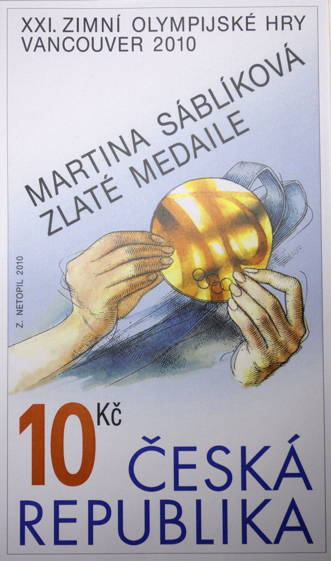 Poštovní známka-3 - GALERIE: POštovní známka Martiny Sáblíkové (1/8)