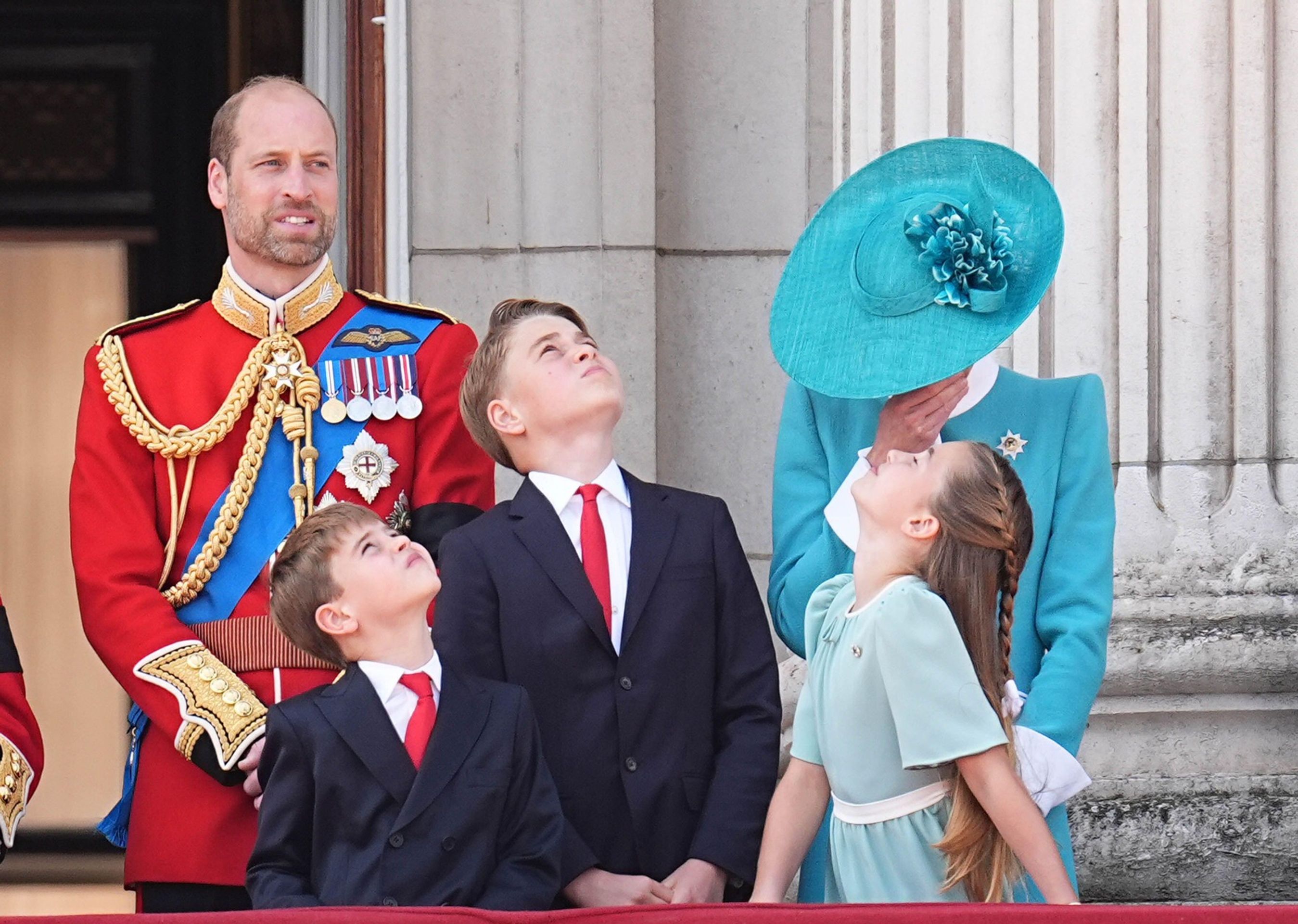 Královské děti na oslavě Karla III. (14. 6. 2025) - Královská přehlídka Trooping the Colour (14. 6. 2025) (4/14)