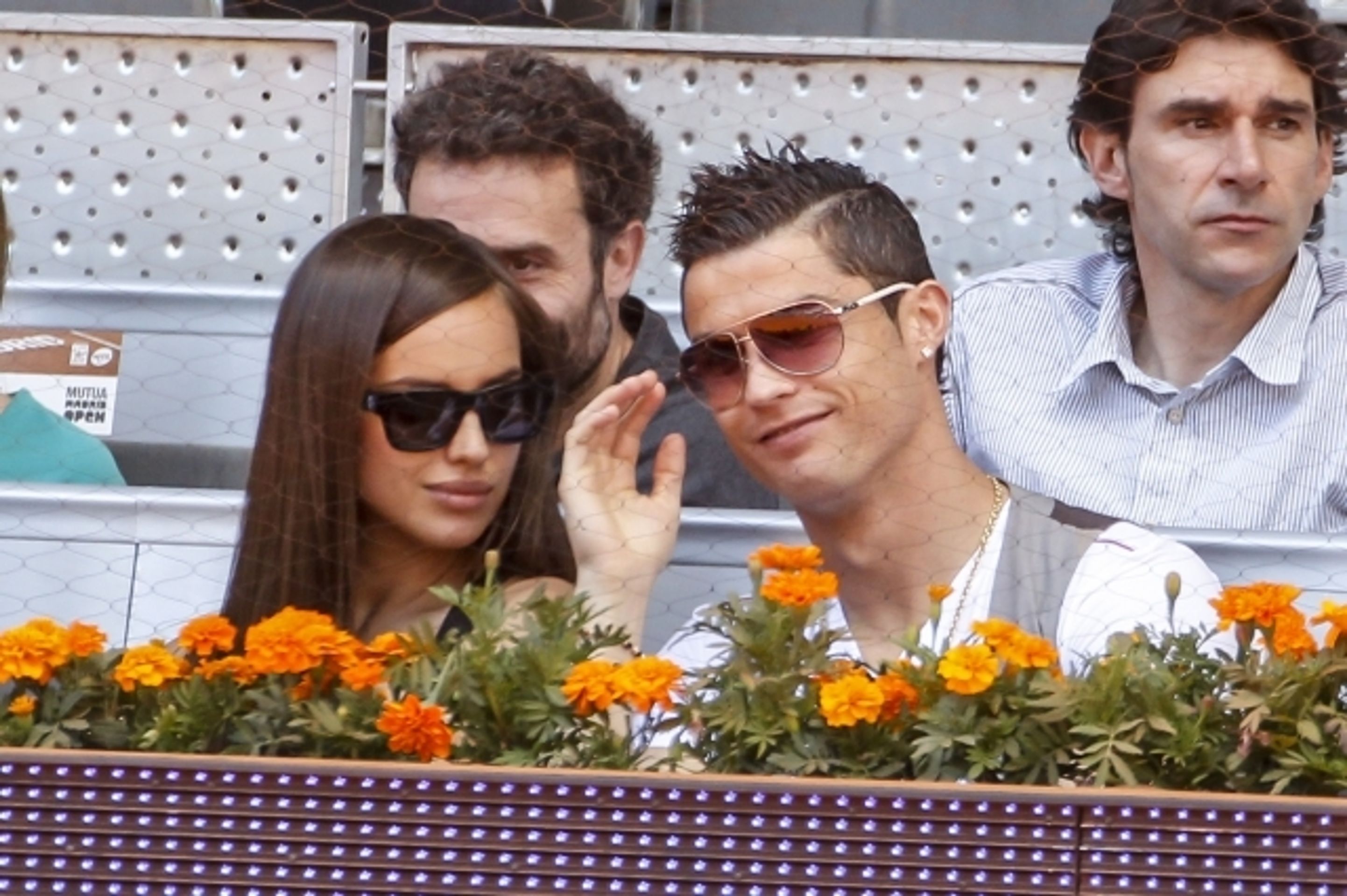 Cristiano Ronaldo a Irina Šajková - 6 - GALERIE: Cristiano Ronaldo a Irina Šajková na tenisu (12/17)