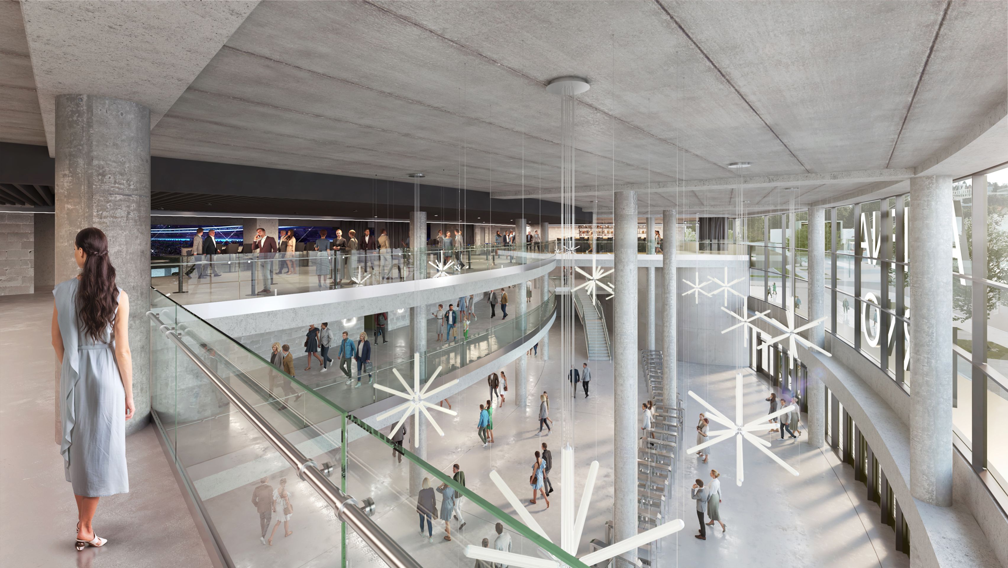 Vizualizace nové hokejové arény v Brně - Vizualizace nové arény v Brně (2/9)