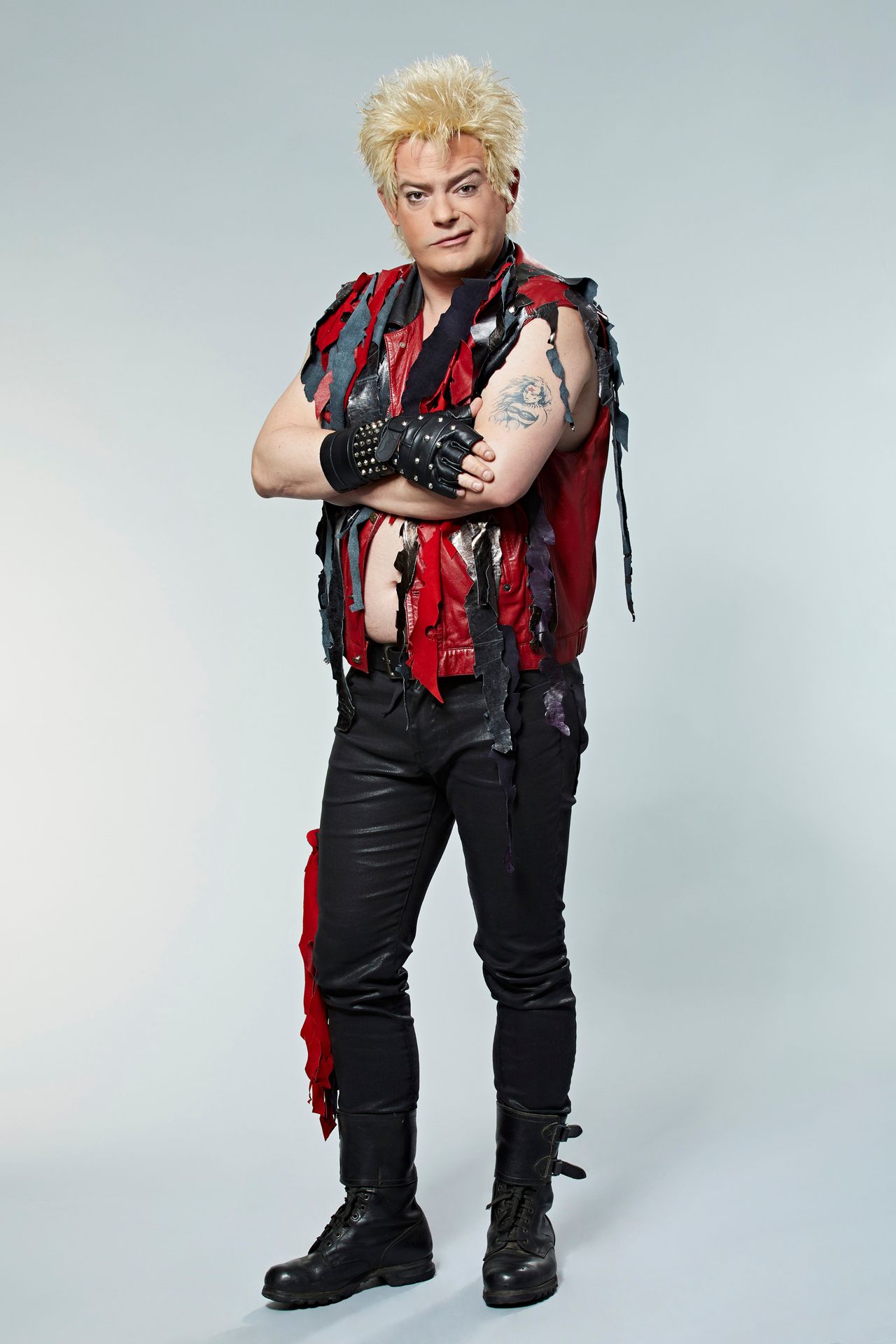 TVOJE TVÁŘ MÁ ZNÁMÝ HLAS: Aleš Háma jako Billy Idol - GALERIE: TVOJE TVÁŘ MÁ ZNÁMÝ HLAS: portréty (2/10)