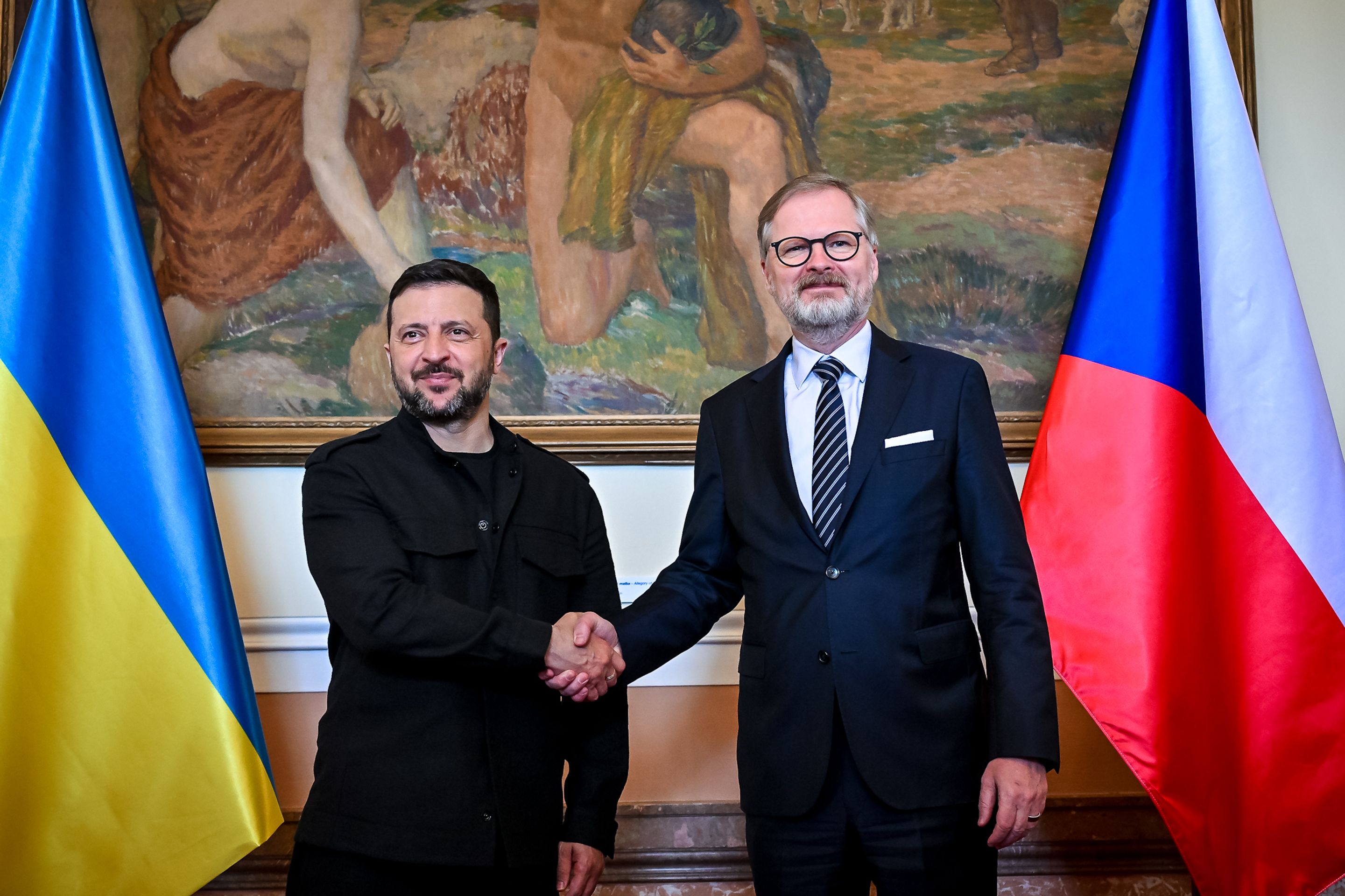 Volodymyr Zelenskyj a Petr Fiala, 5. 5. 2025 P_Fiala - Volodymyr Zelenskyj v Praze, 2025 (8/19)