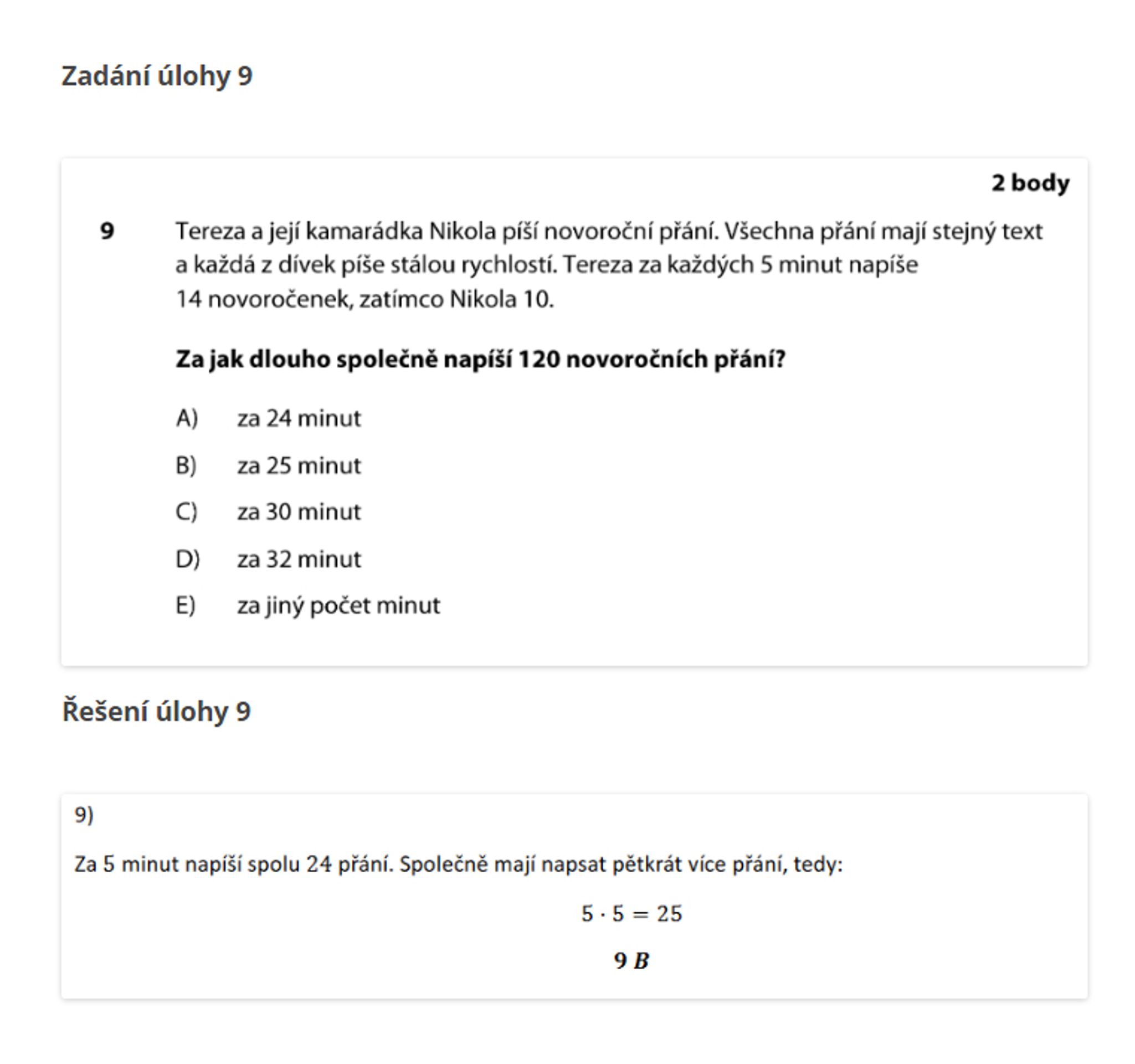 8Úloha9 - Přijímací zkoušky z matematiky s řešením (27/32)