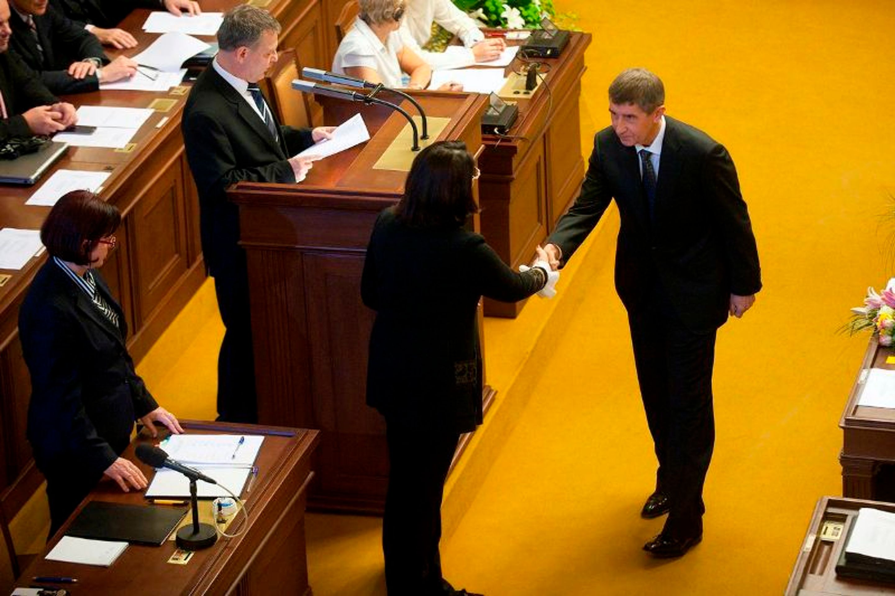 První schůze nové Poslanecké sněmovny - 12 - GALERIE: První schůze nové Poslanecké sněmovny (12/24)