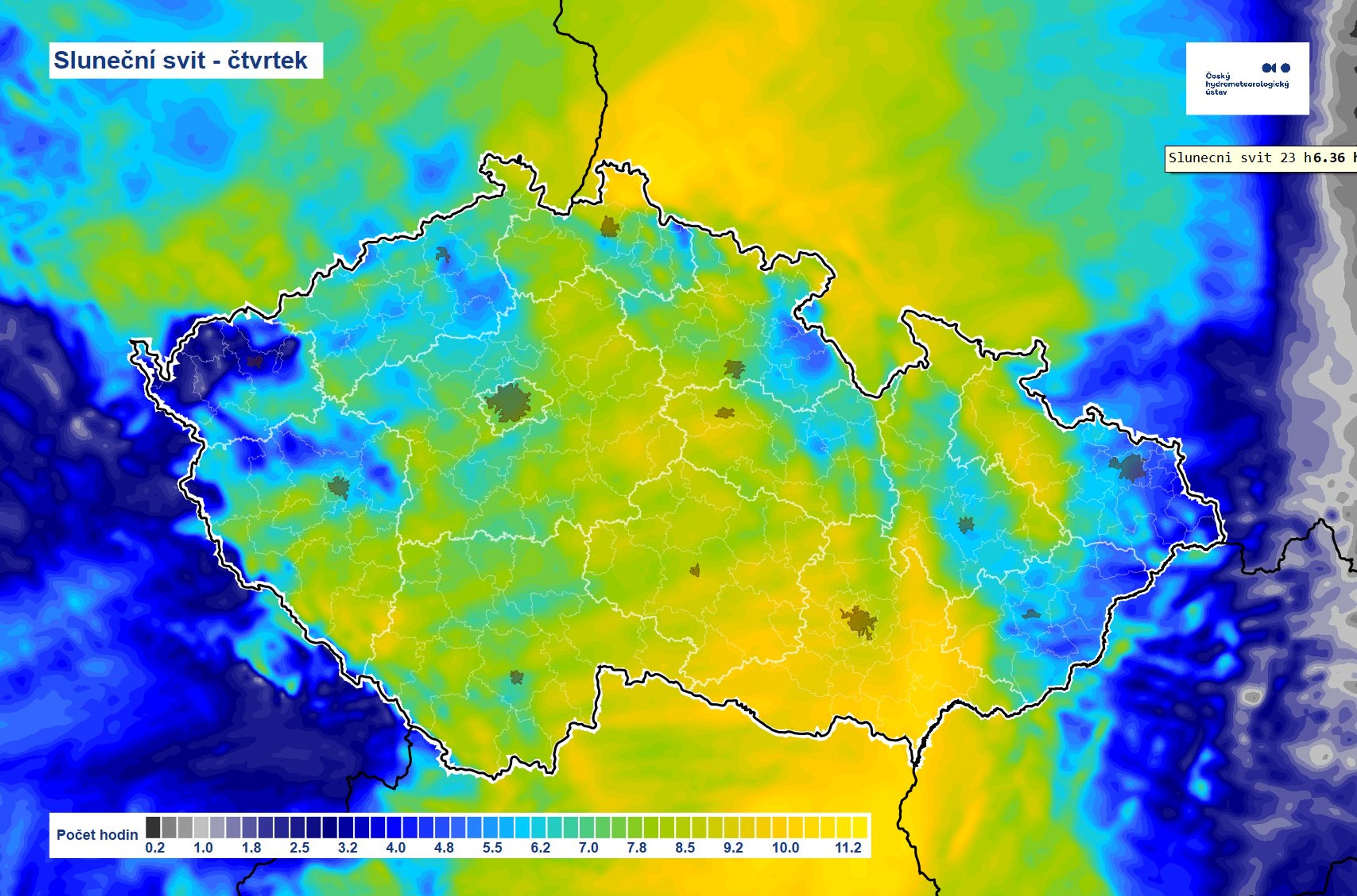 Sluneční svit - Předpověď počasí (2/3)