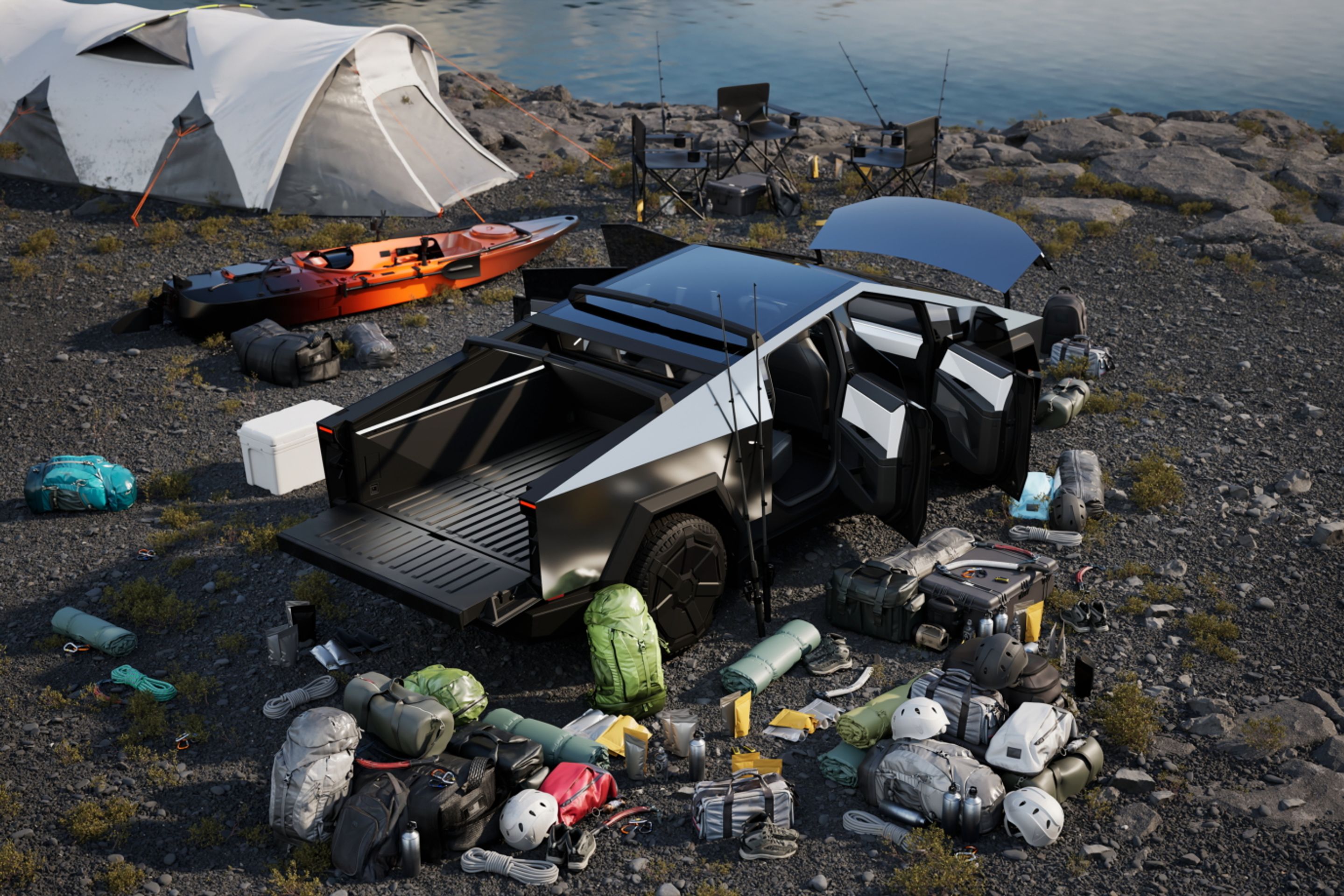Tesla Cybertruck - Futuristický Cybertruck od Tesly (2/16)
