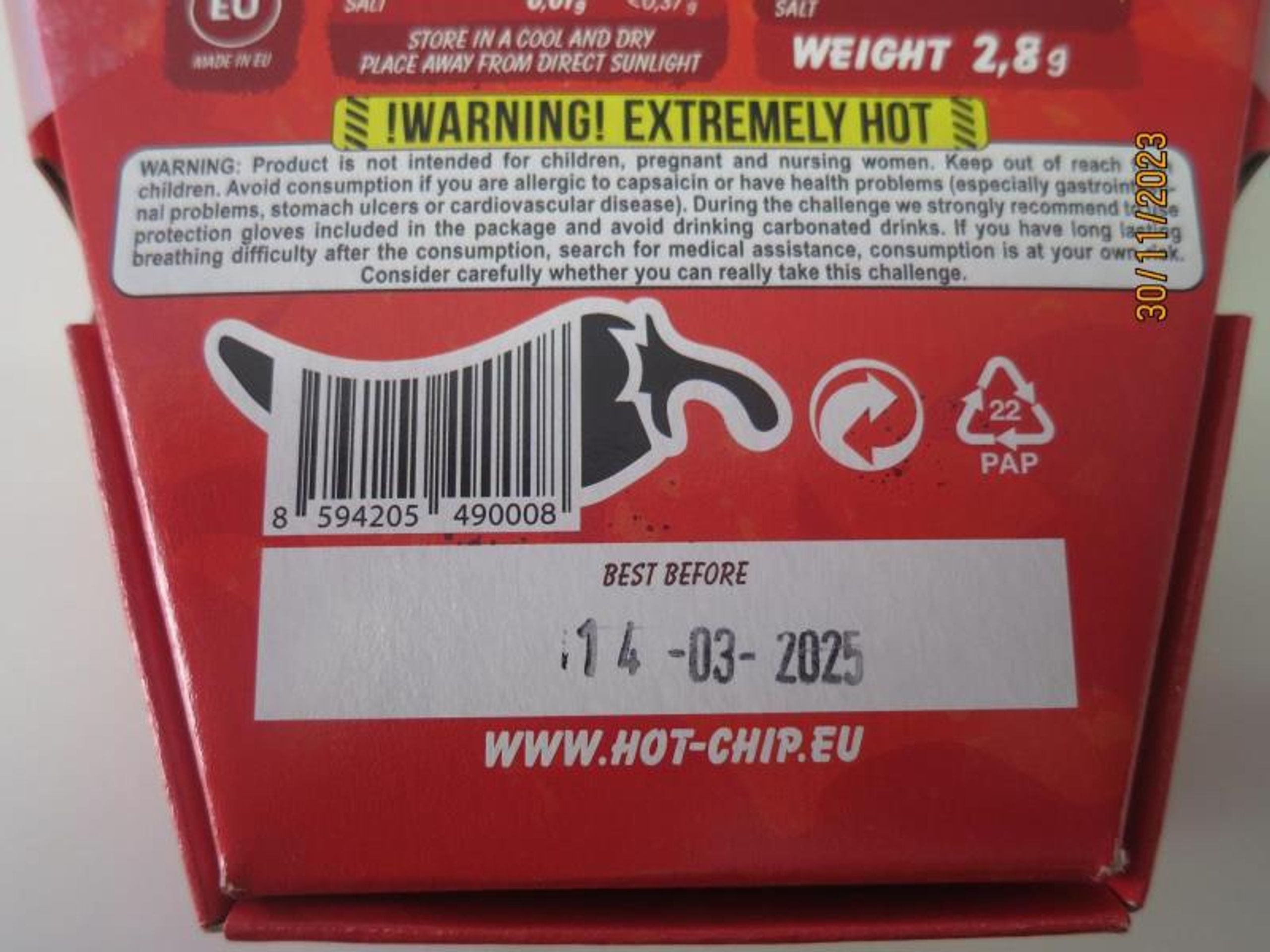 Chipsy obsahují vysoký obsah kapsaicinoidů (3) - Chipsy obsahují vysoký obsah kapsaicinoidů (2/4)