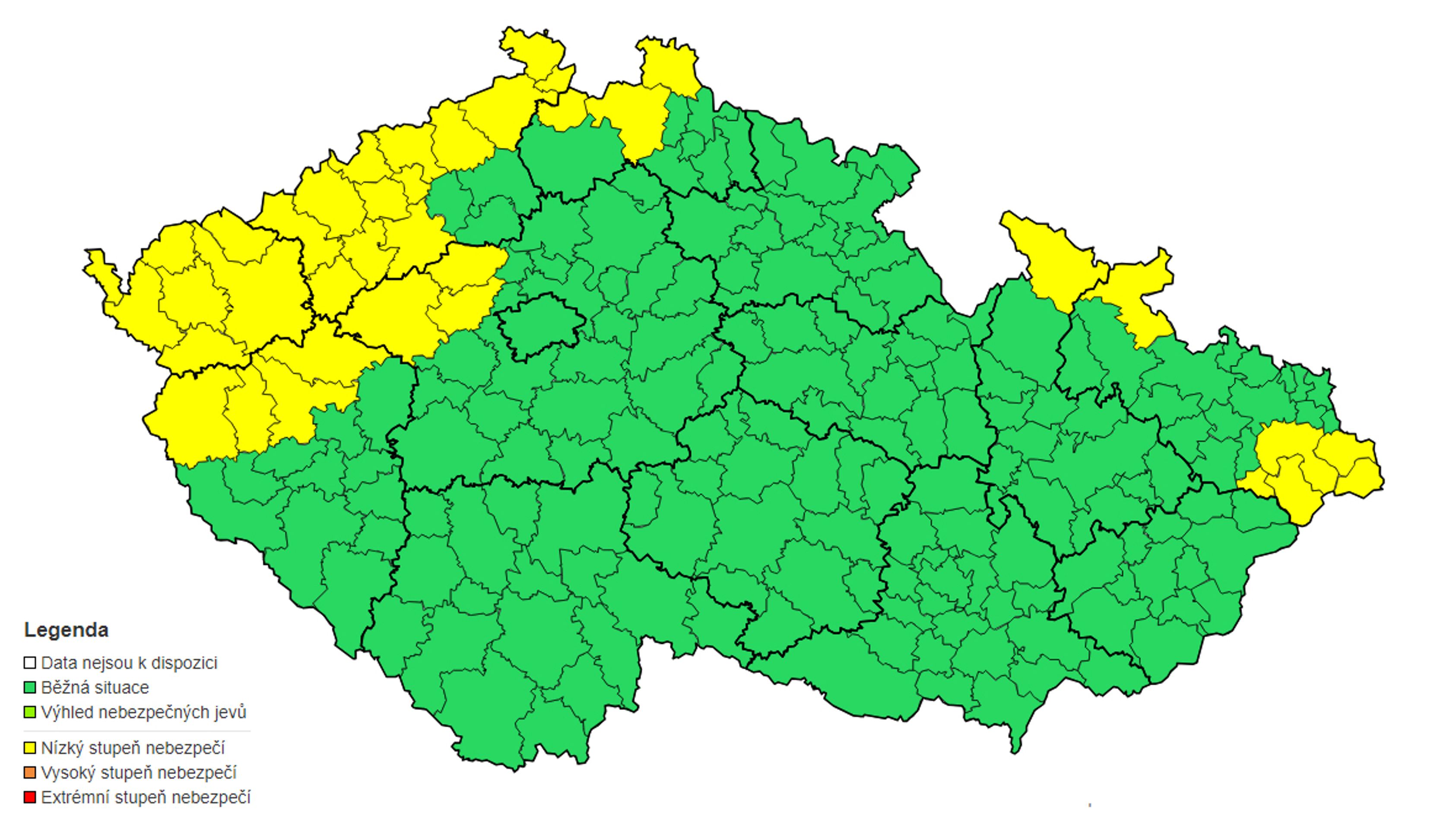 Výstraha před silným větrem, 10. 10. 2024 ráno - Výstraha před silným větrem (2/3)