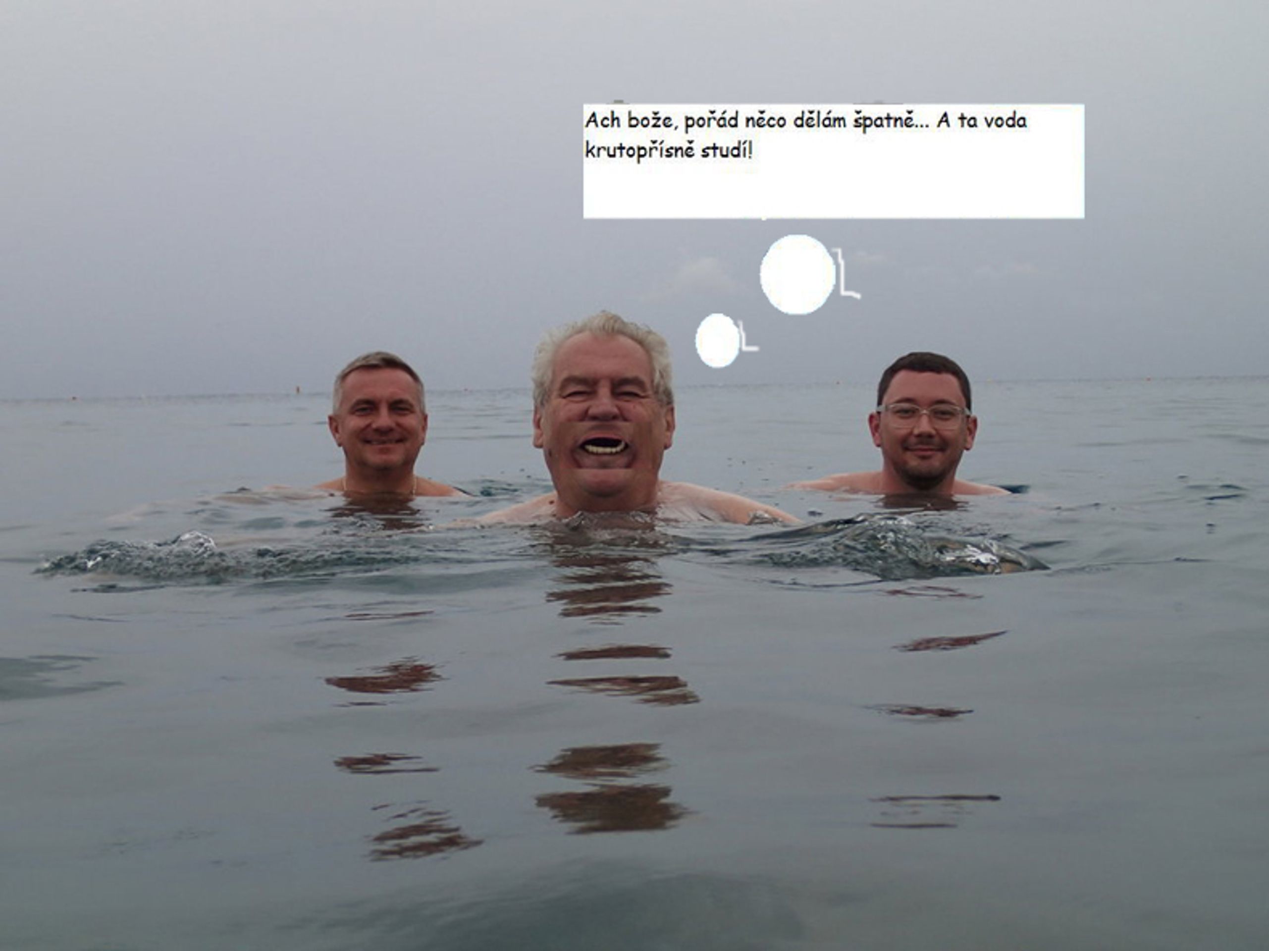 Zemanovy karikatury - 18 - GALERIE: Miloš Zeman a moře... a lidová tvořivost (6/24)