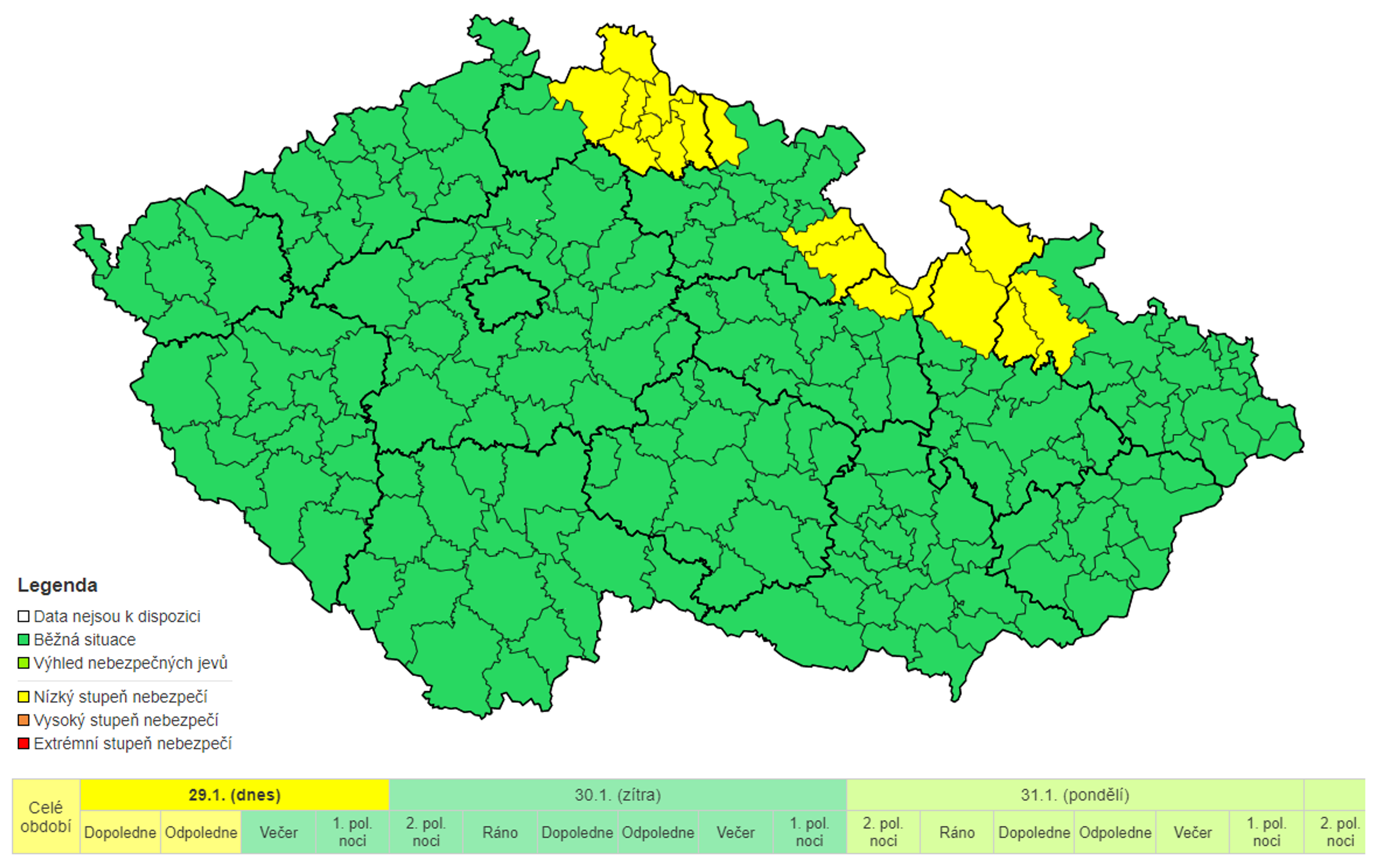 Výstraha - sníh - Výstrahy ČHMÚ (3/3)