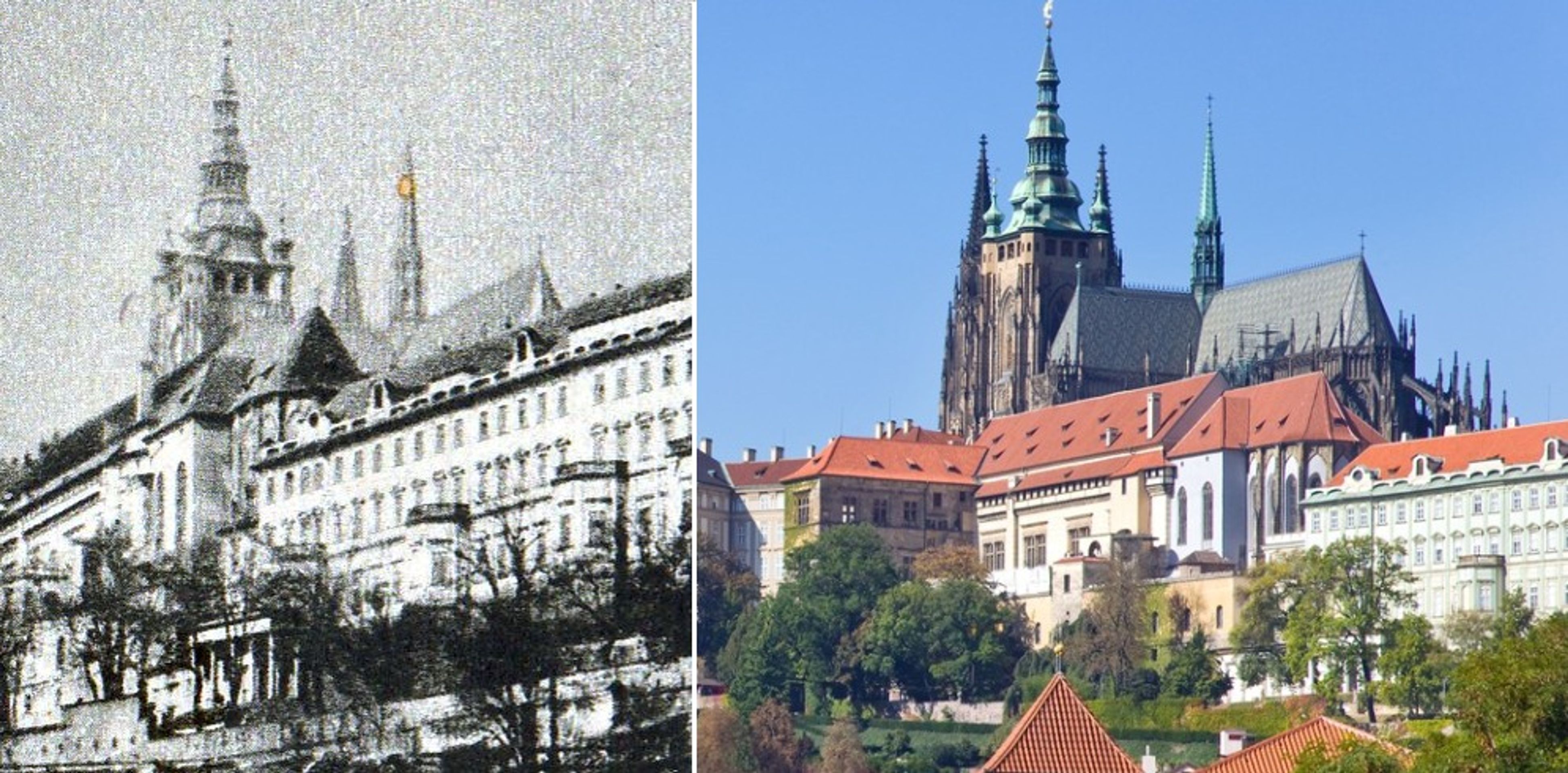 Praha dříve a dnes - Pražský hrad - GALERIE: Praha dříve a dnes (5/23)
