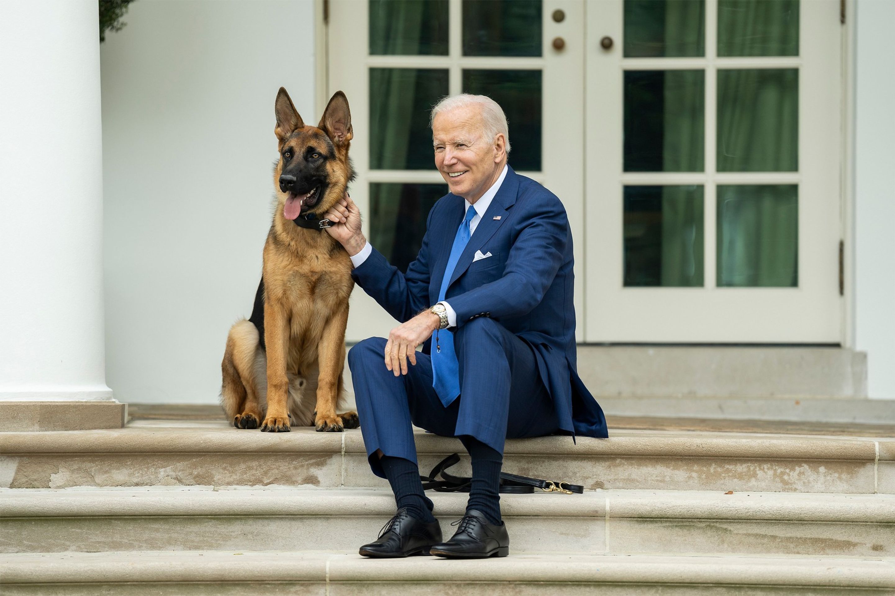 Prezident Joe Biden se svým psem Commanderem - Prezident Joe Biden se svým psem (3/4)