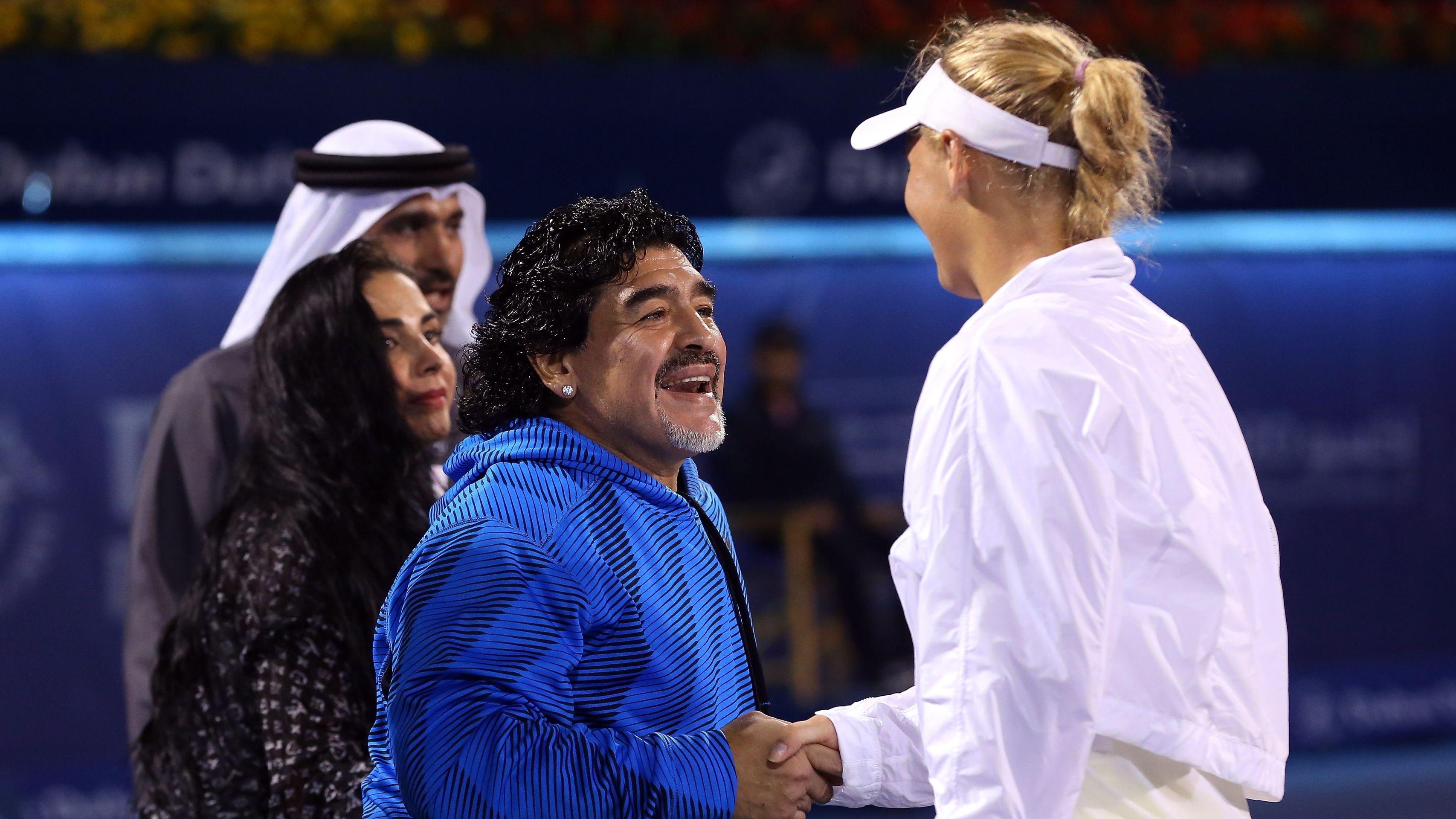 Diego Maradona a Caroline Wozniacká - GALERIE: Caroline Wozniacká předvádí spodní prádlo (11/17)