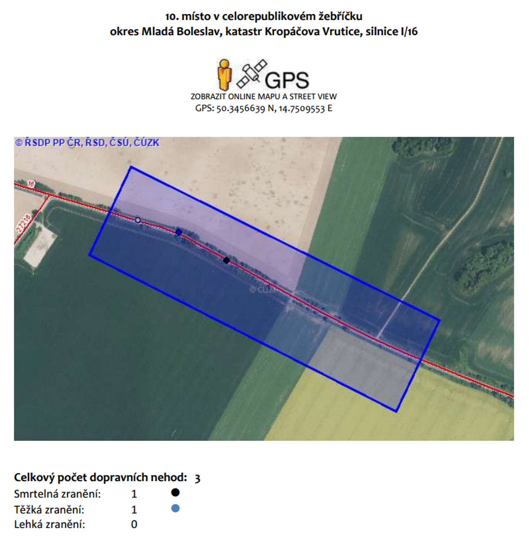 Nejnebezpečnější úseky silnic v ČR - Středočeský kraj - 3 - GALERIE: Nejnebezpečnější úseky silnic v ČR - Středočeský kraj (3/3)