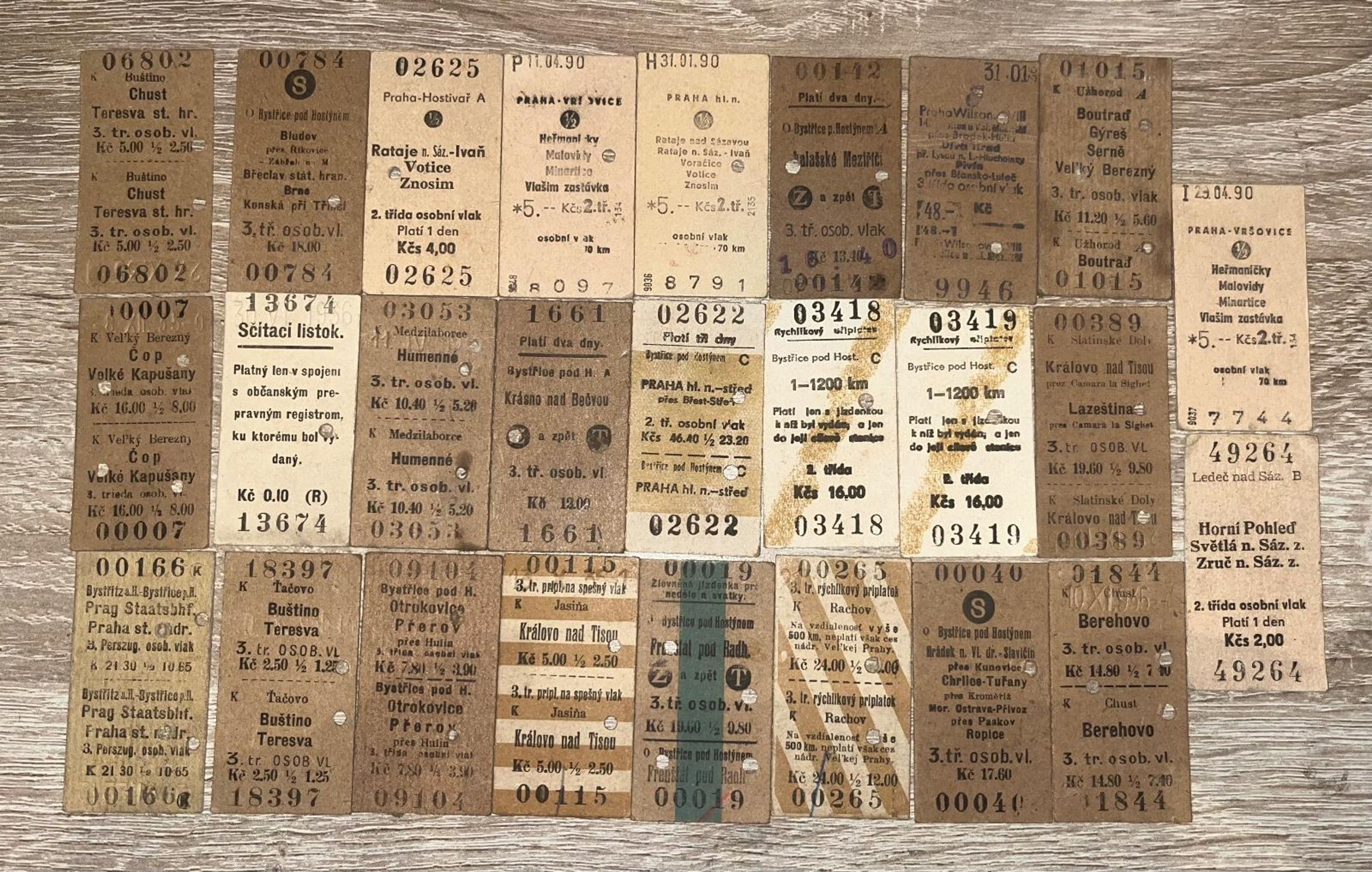 Jízdenky ČD, 20 278 Kč - Předměty vydražené na Aukru (33/38)