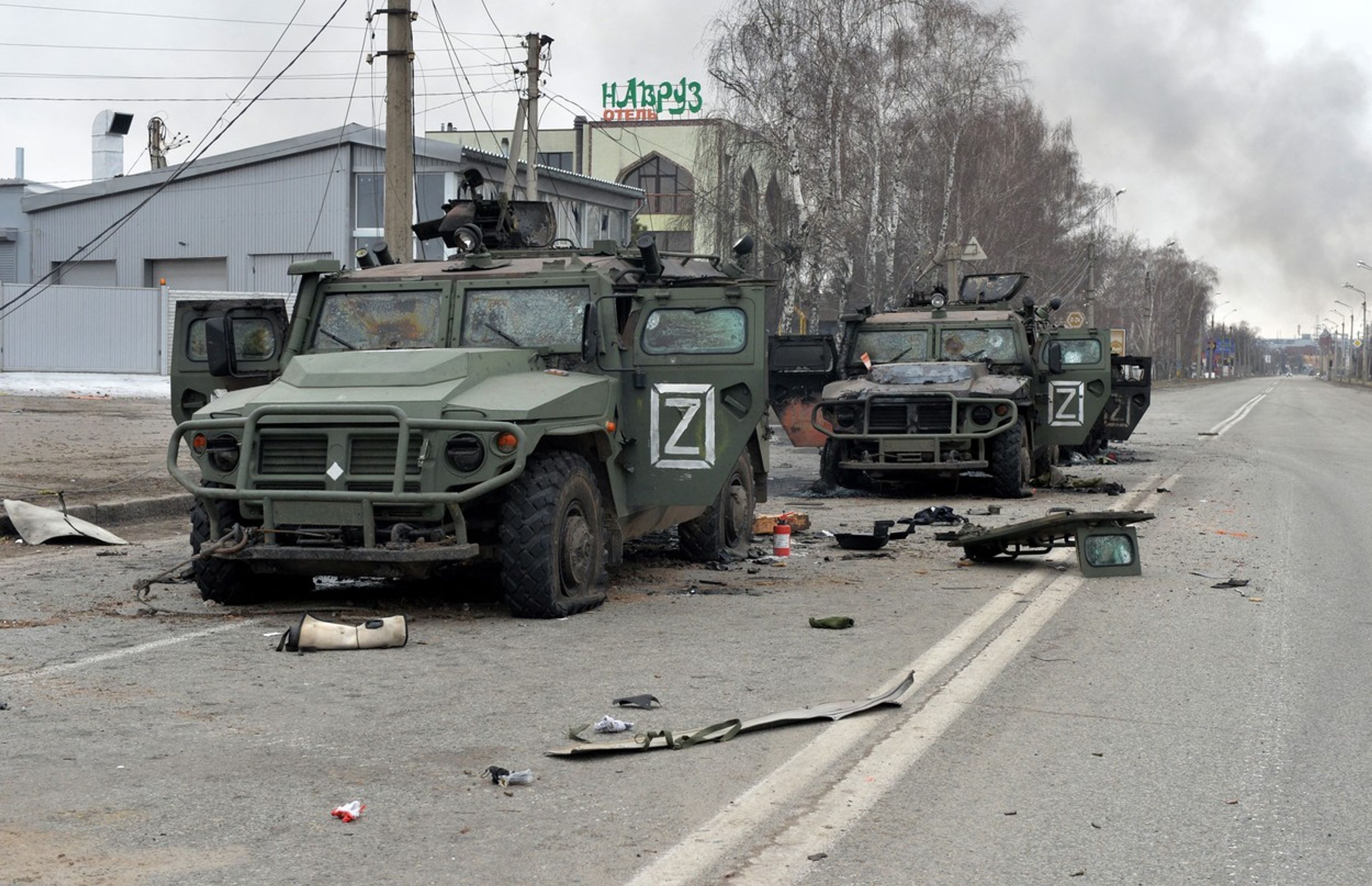 Ruská pěchotní vozidla  zničená v důsledku bojů v Charkově - Útok na Charkov (5/5)