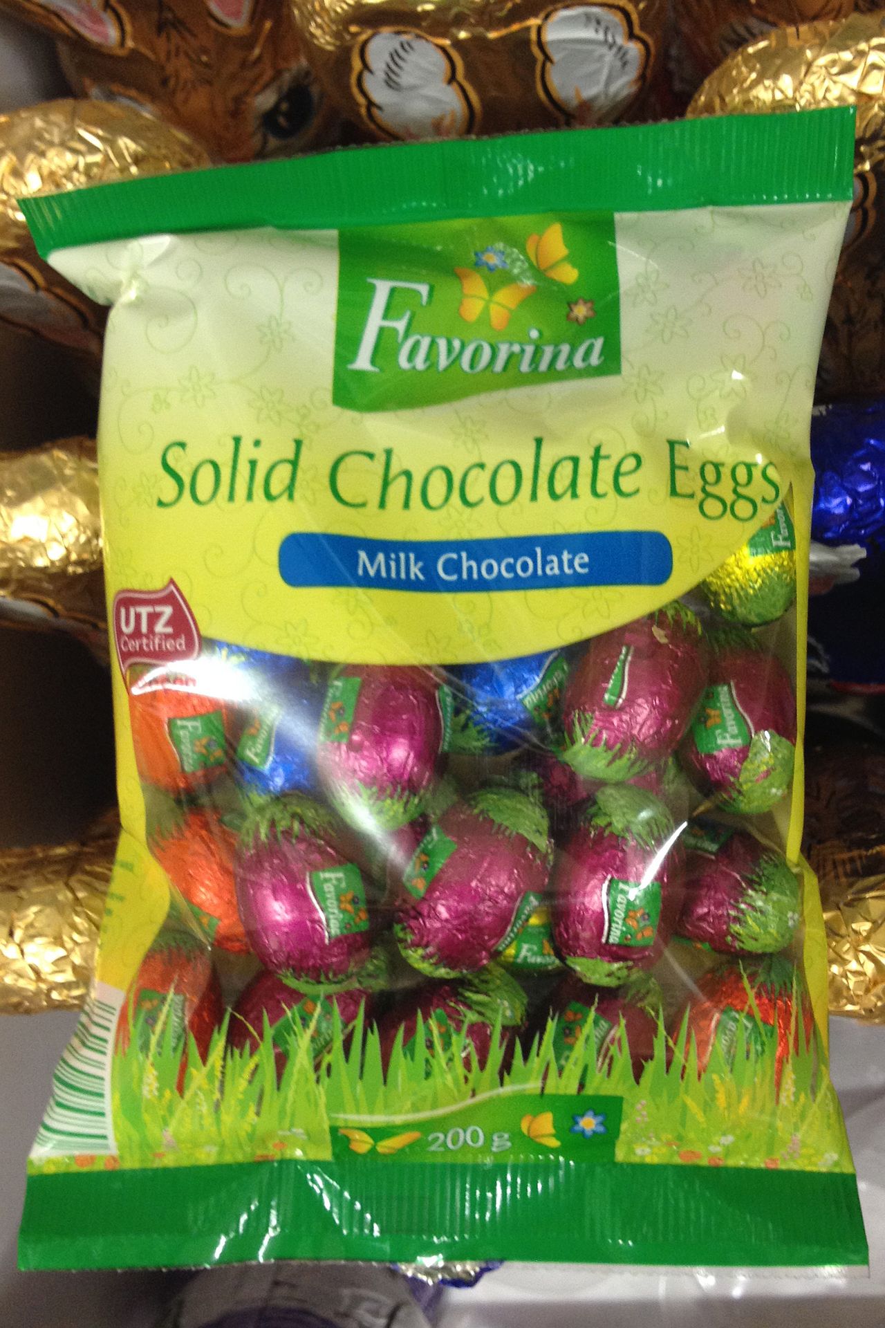 Vajíčka z mléčné čokolády Favorina 200 gramů 39,90 Kč - GALERIE: Velikonoční sortiment - Lidl (5/11)