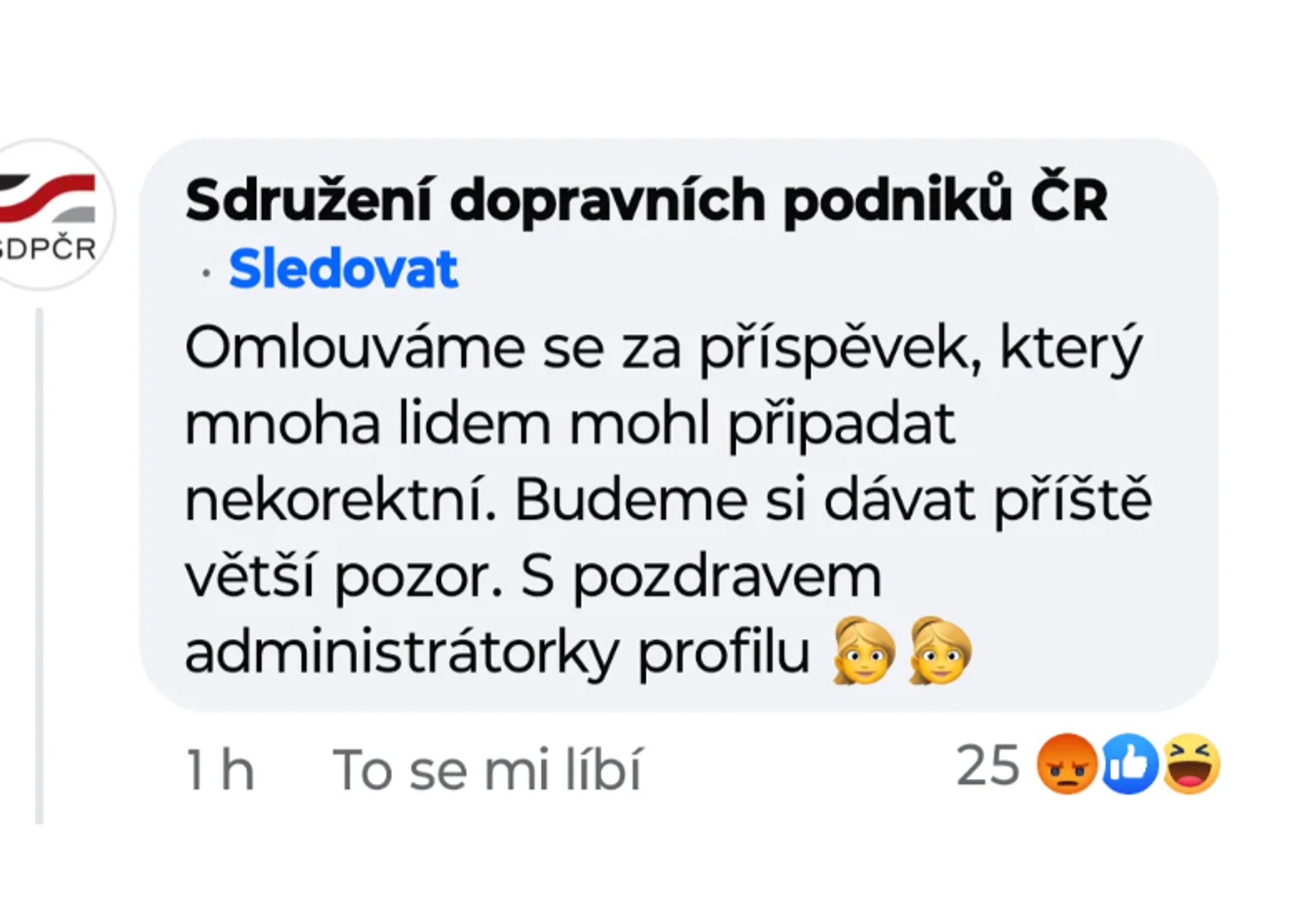 Nevhodný příspěvek Sdružení dopravních podniků ČR (3) - Nevhodný příspěvek Sdružení dopravních podniků ČR (3/3)