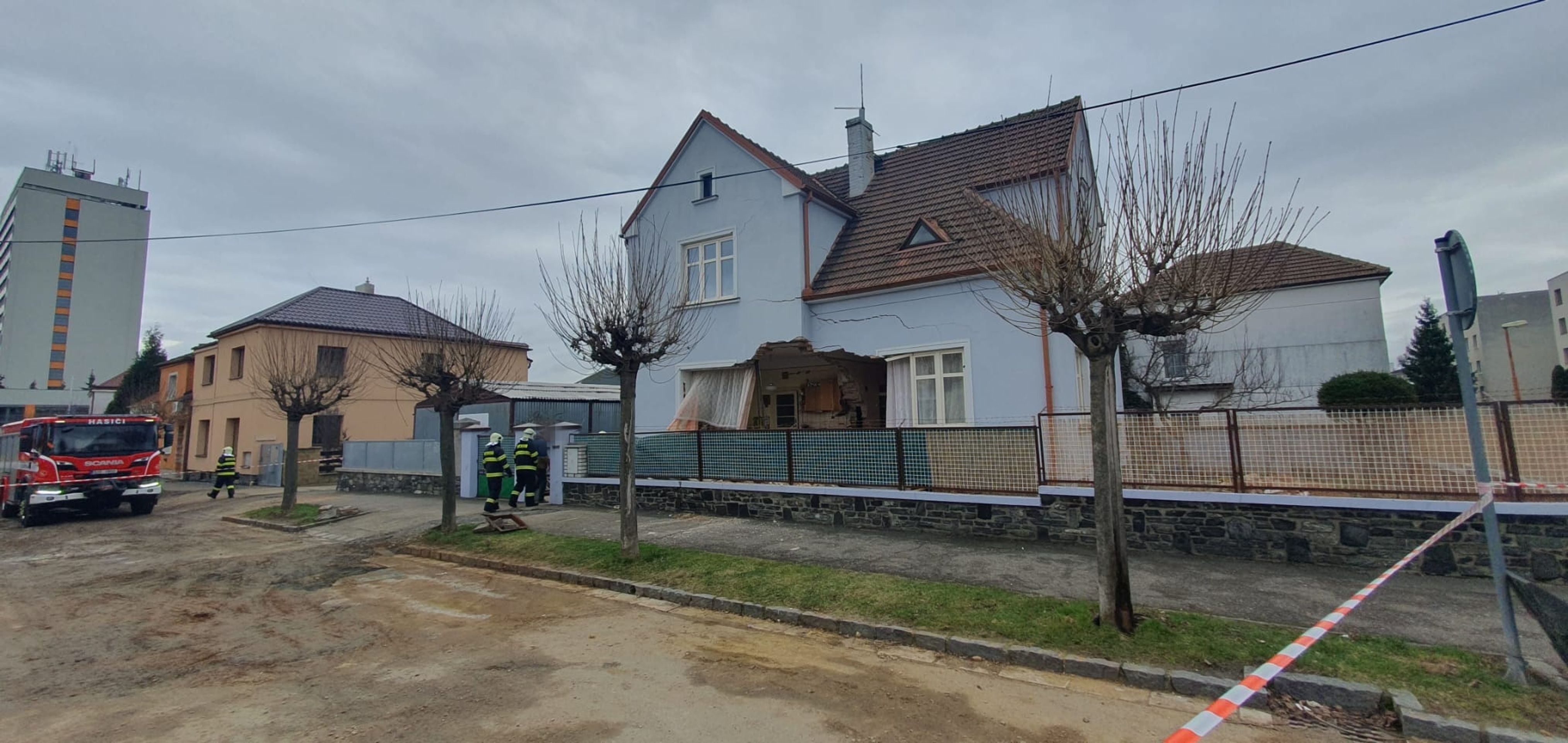 Zřícení části domu v Kolíně - Zřícení části domu v Kolíně (1/3)