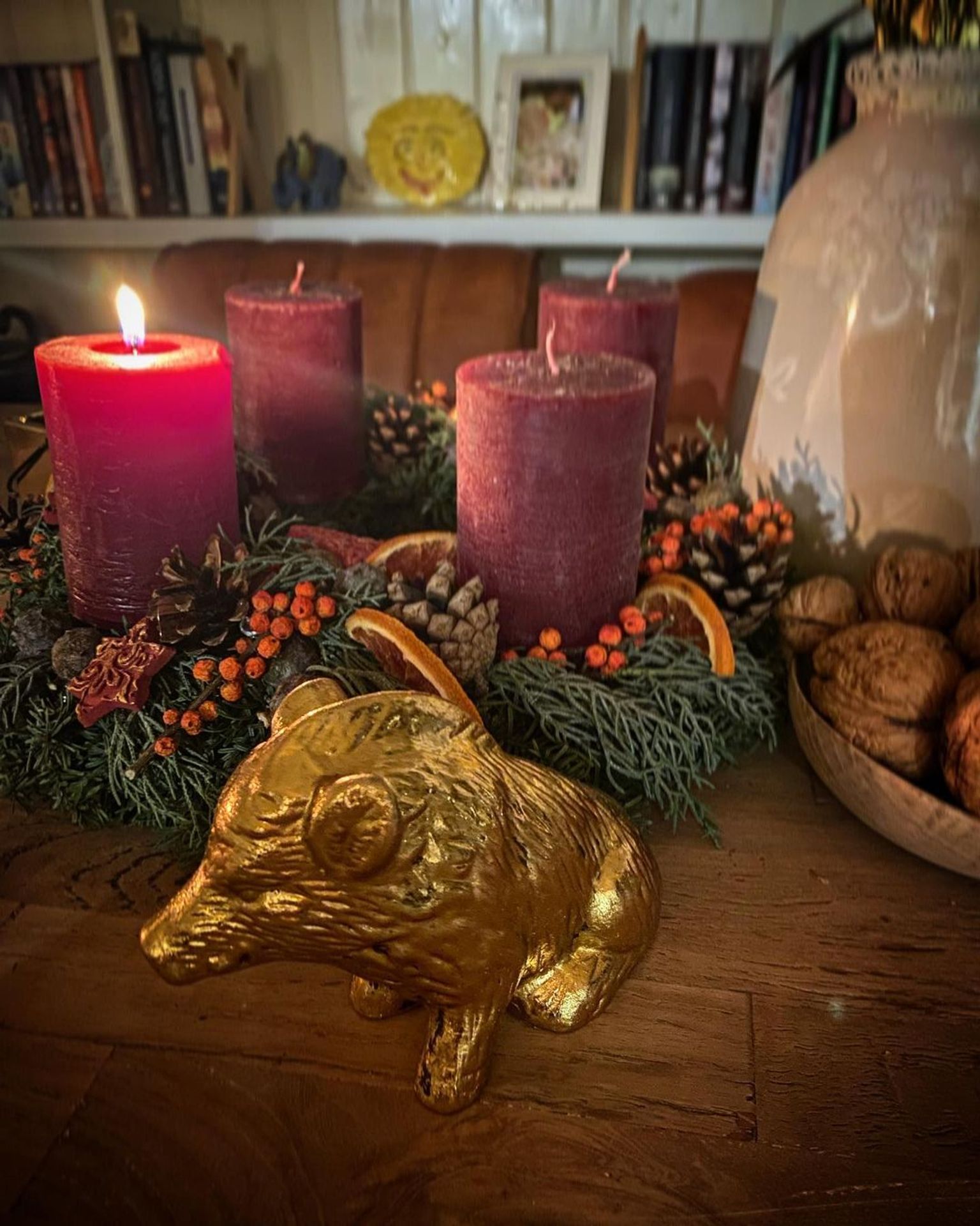 Adventní věnec Richarda Krajča - Celebrity se pochlubily adventní výzdobou (1/23)