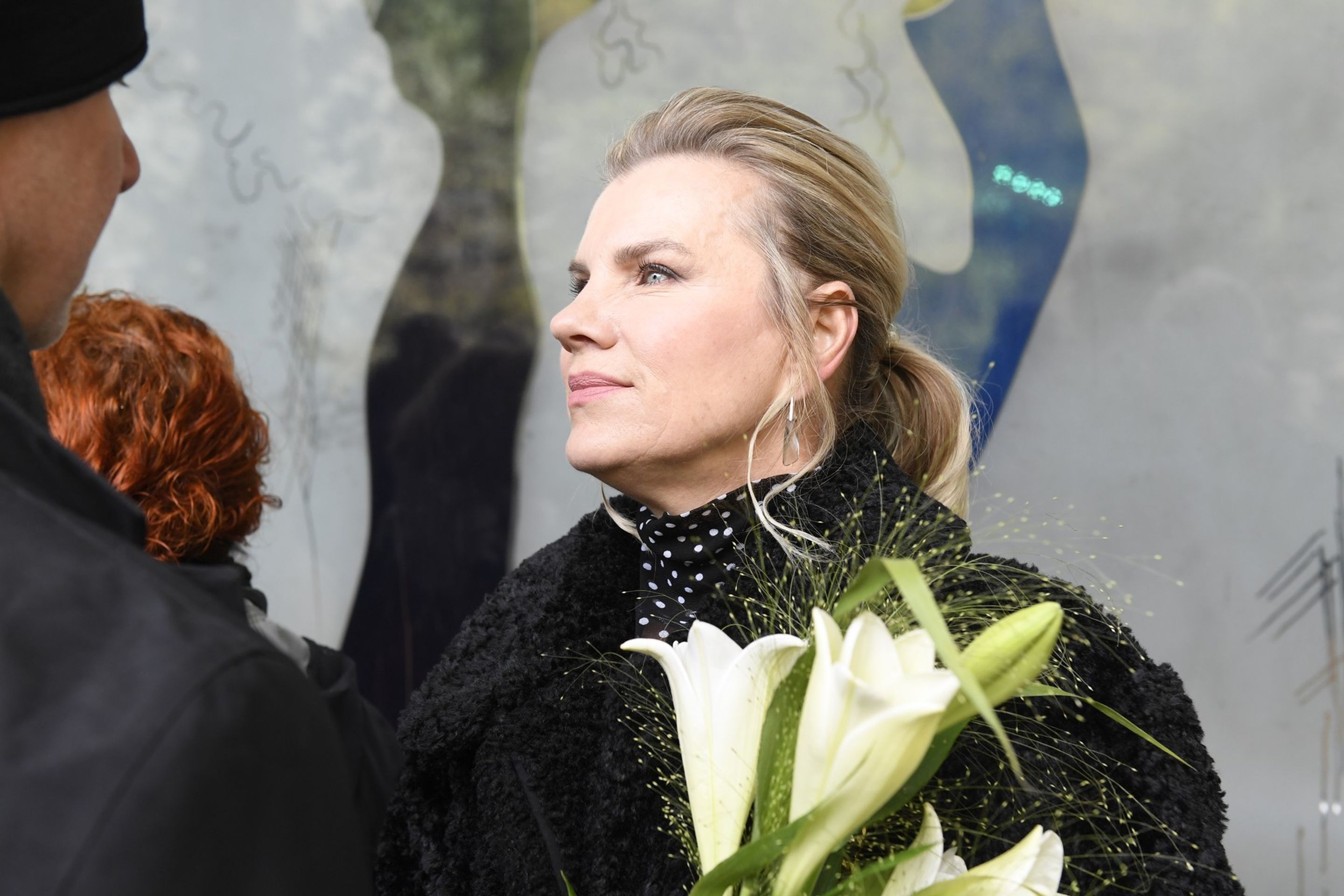 Leona Machálková na pohřbu Josefa Luafera - Pohřeb Josefa Laufera (1/19)