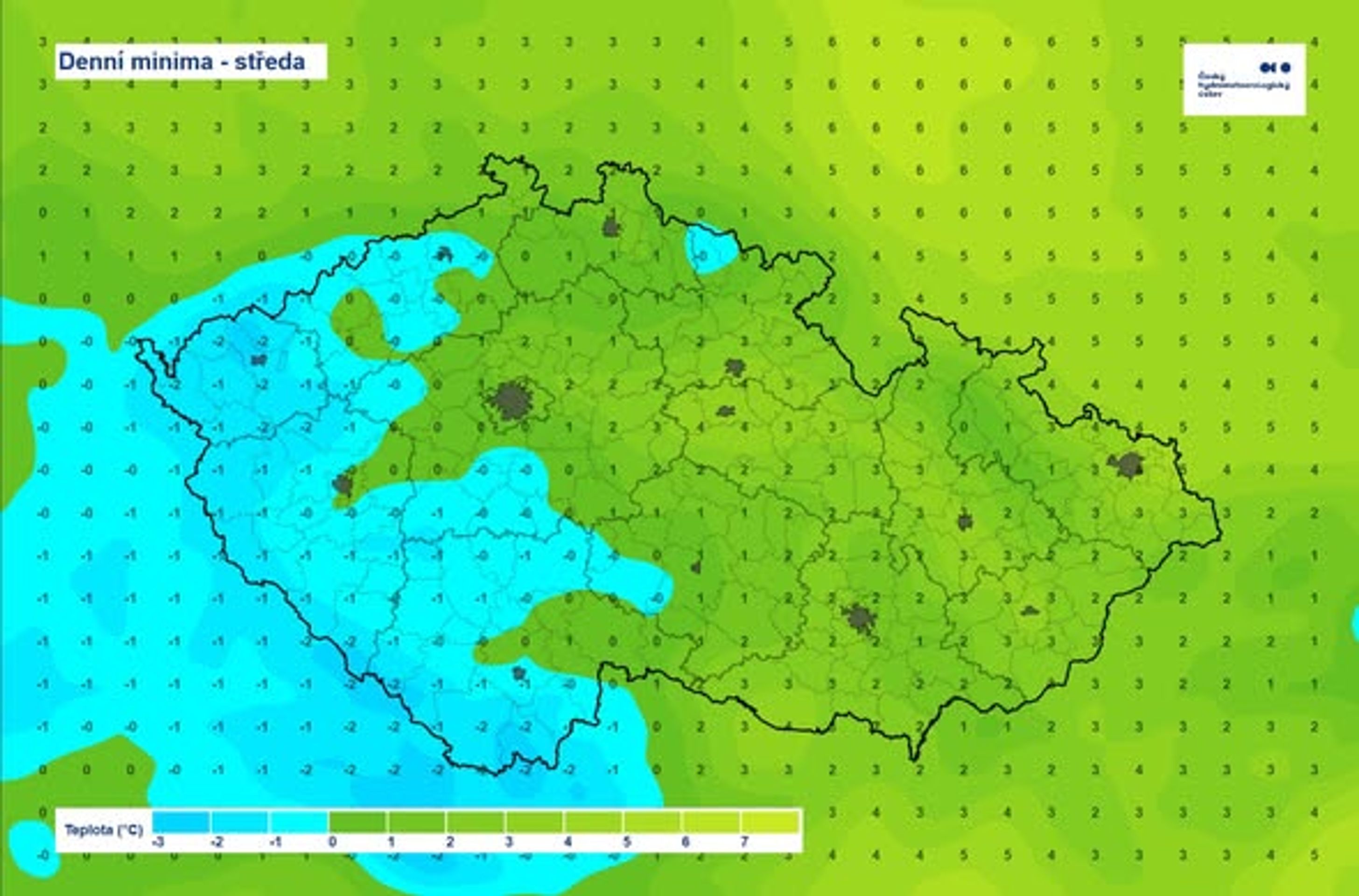 Předpověď ČHMÚ - Předpověď ČHMÚ (2/3)