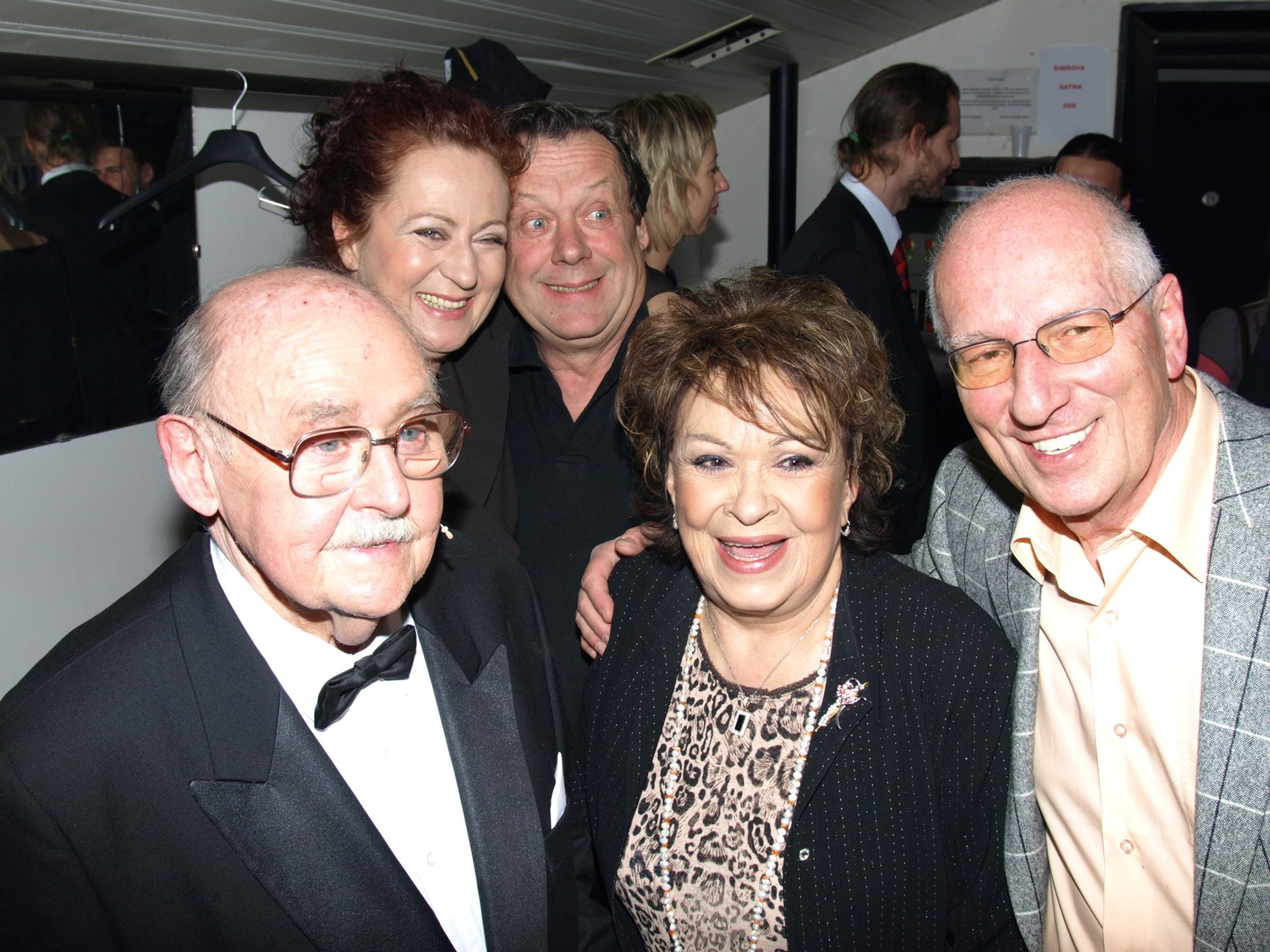 Lubomír Lipský, Jiřina Bohdalová, Karel Štědrý a Oldřich Vízner se Simonou Stašovou, 20. 4. 2008 - Oldřich Vízner (3/6)