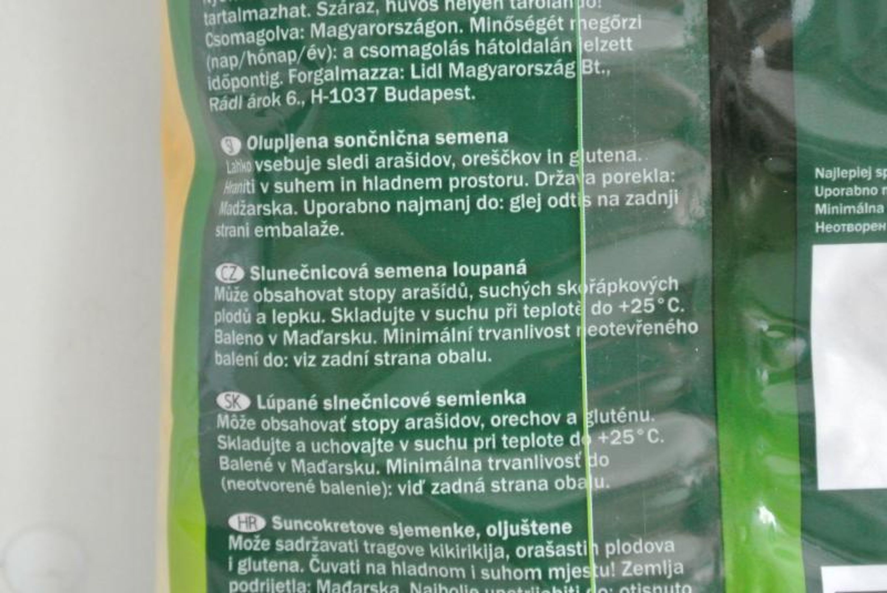Lidl: - GALERIE: Lidl: "Gardis" slunečnicová semena loupaná (3/4)