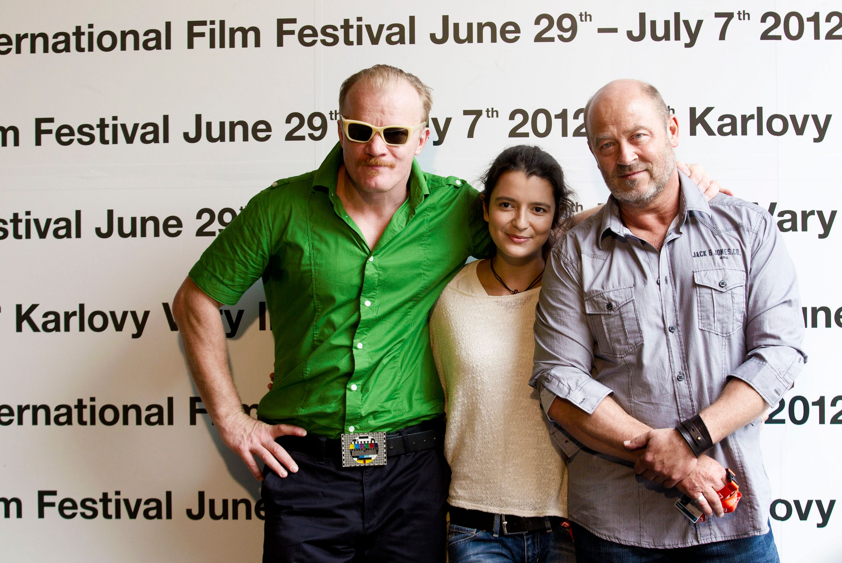 Herec Eryk Lubos, herečka Aleksandra Michael a režisér Jan Jakub Kolski - MFF: delegace filmu Zabít Bobra (2/5)